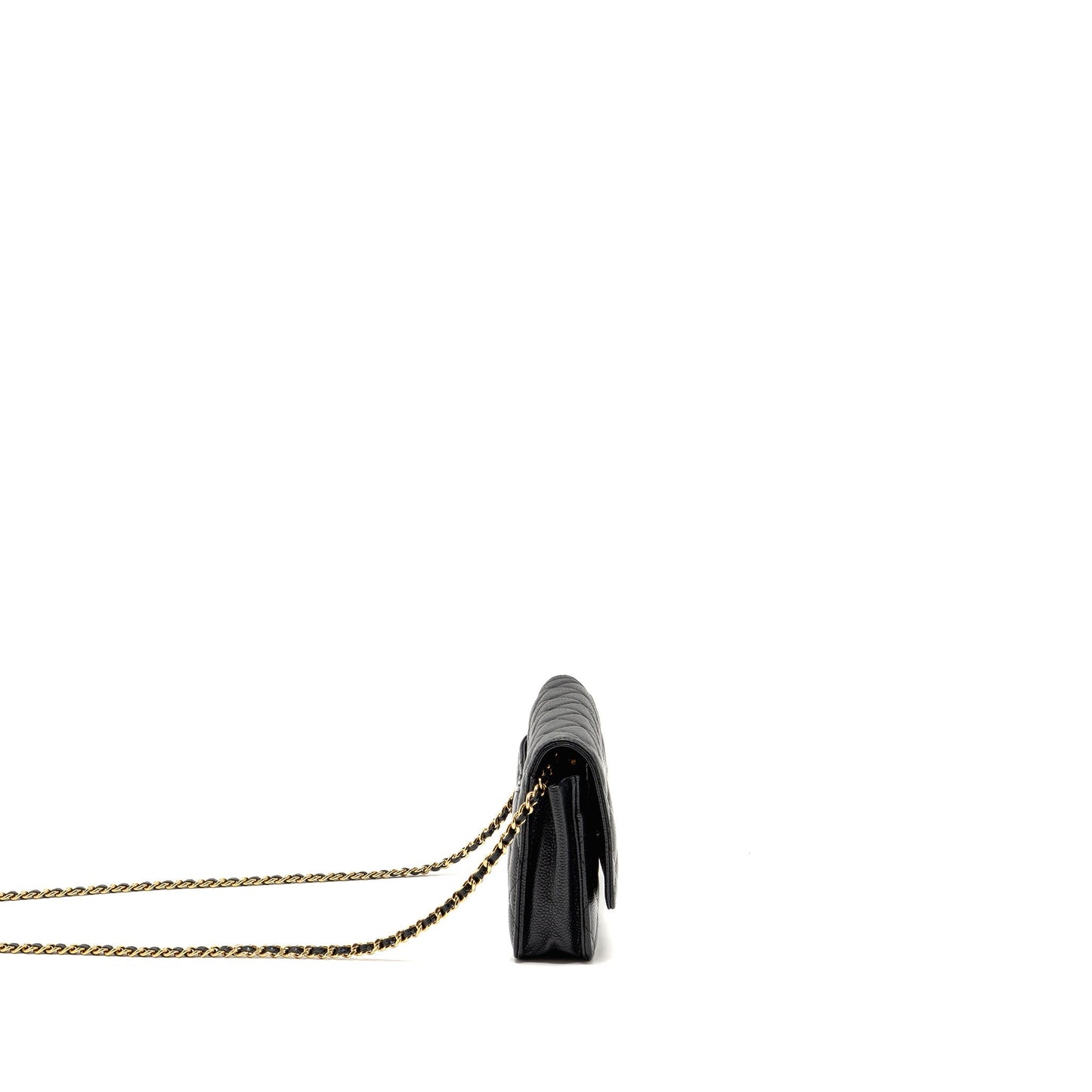 Chanel Classic on caviar GHW Black Wallet Case Ghw 22