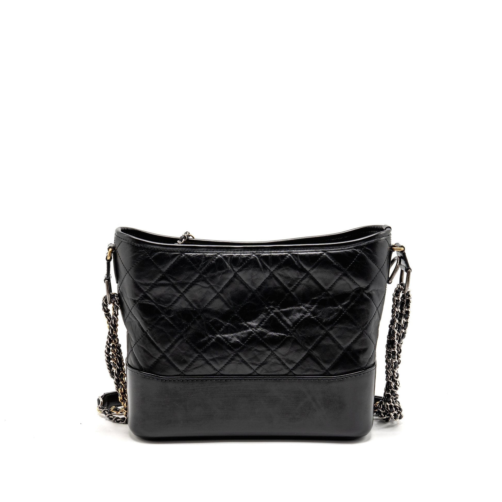 Chanel Gabrielle hobo aged calfskin hardware Multicolour Black Shoulder Bag 8