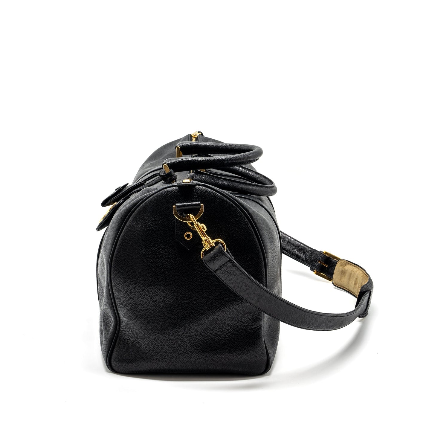 Chanel Caviar GHW Black Travel Bag