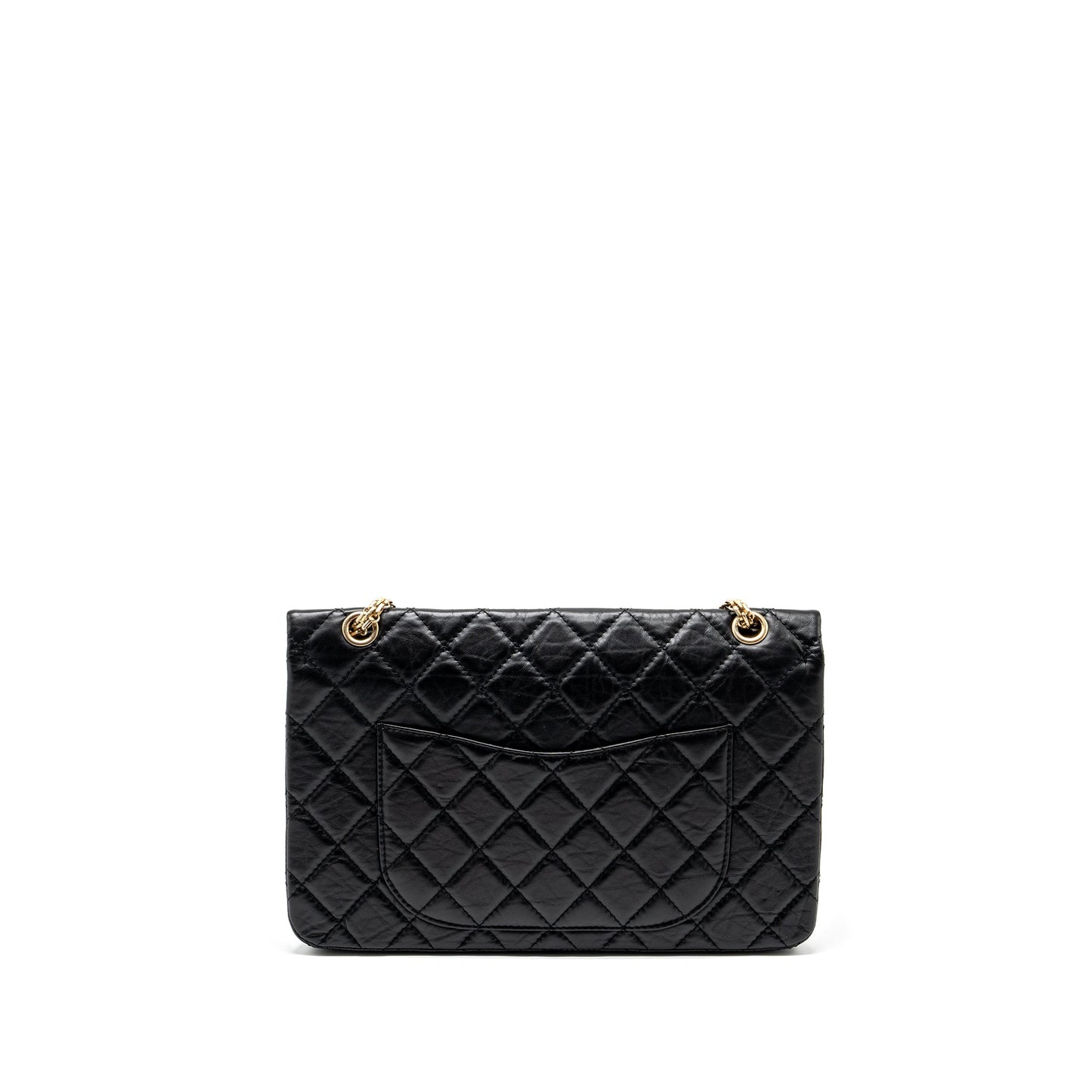 Chanel 2.55 Reissue Double Flap Aged Calfskin Black Shoulder Bag