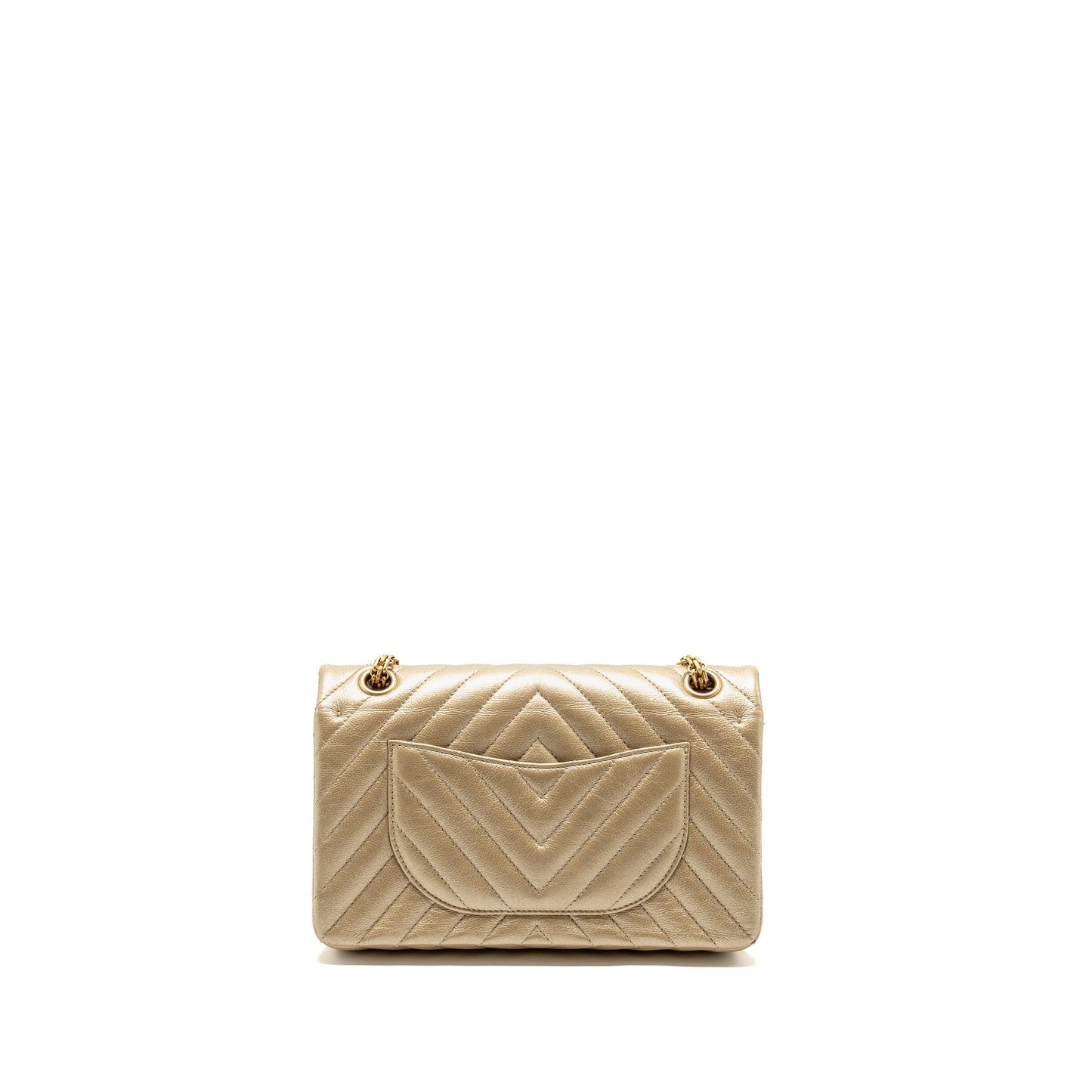 Chanel 2.55 Reissue Chevron Flap Calfskin GHW Gold Small Shoulder Bag