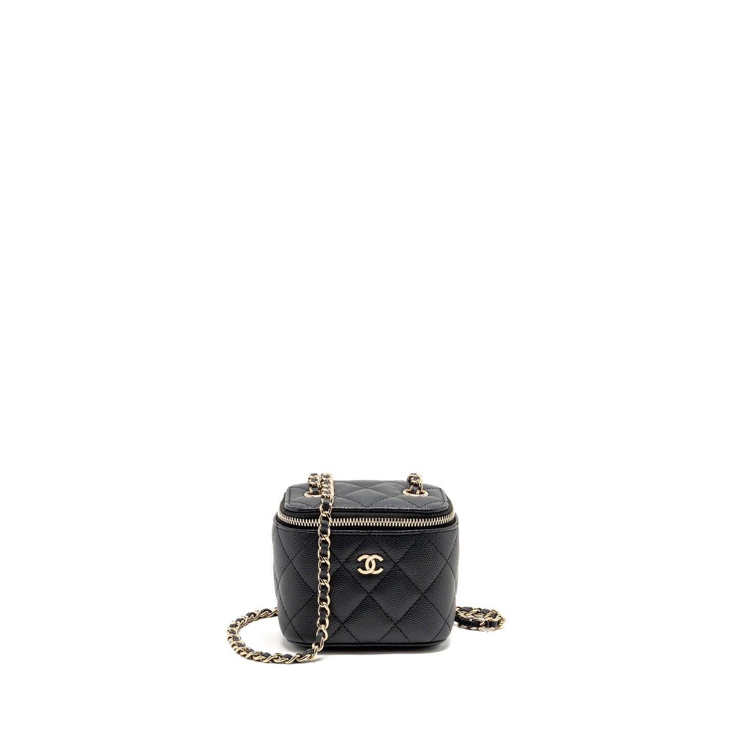 Chanel Classic Vanity Caviar LGHW Black Small Handbag