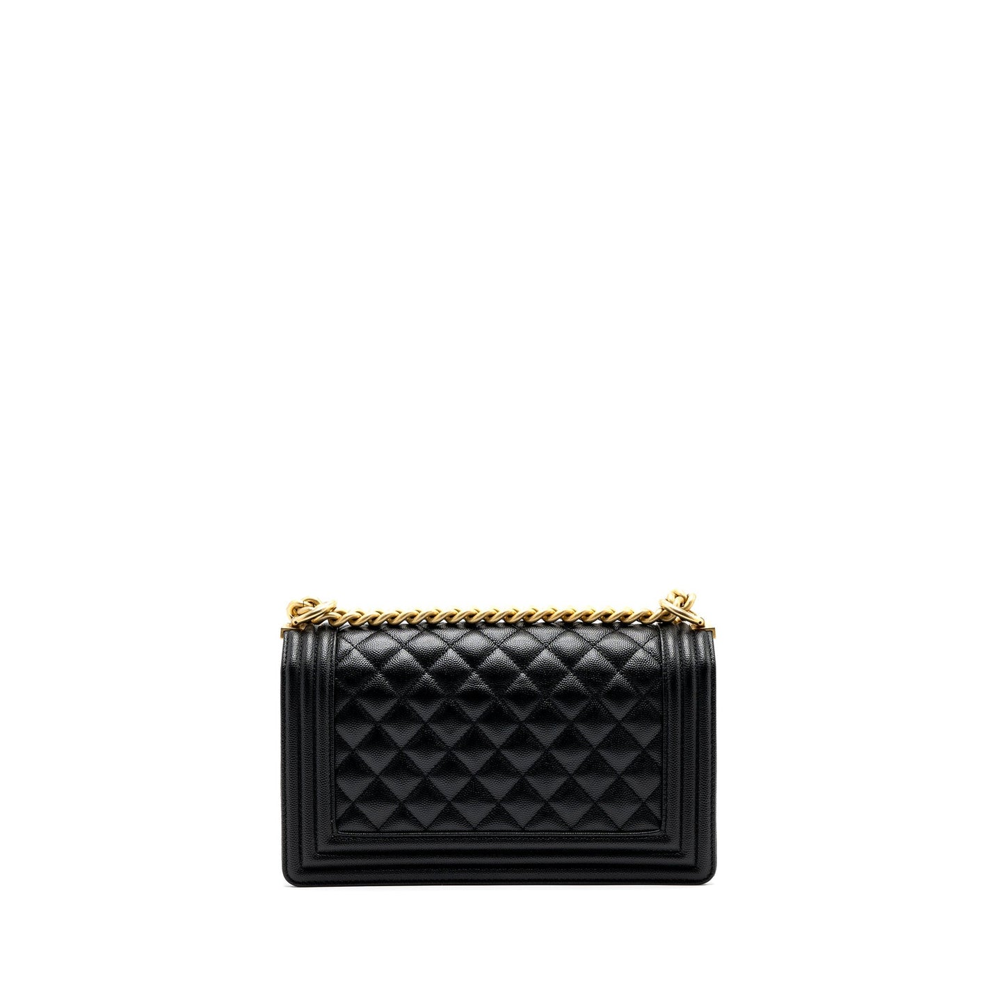 Chanel boy caviar brushed GHW microchip Black Handbag Microchip 1