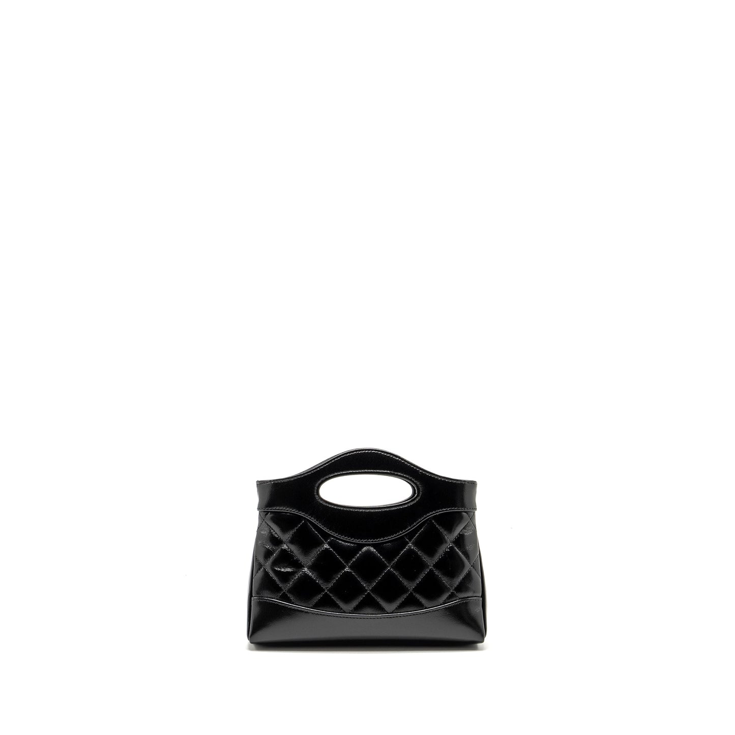 Chanel 31 Shiny Calfskin LGHW Microchip Black Clutch Bag Lghw Microchip