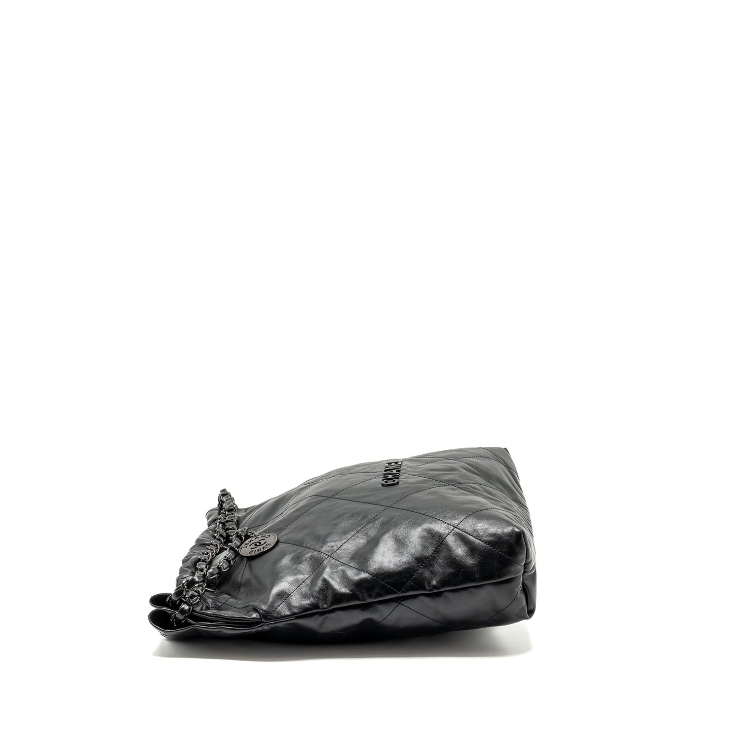 Chanel 22 Calfskin So microchip Black Handbag