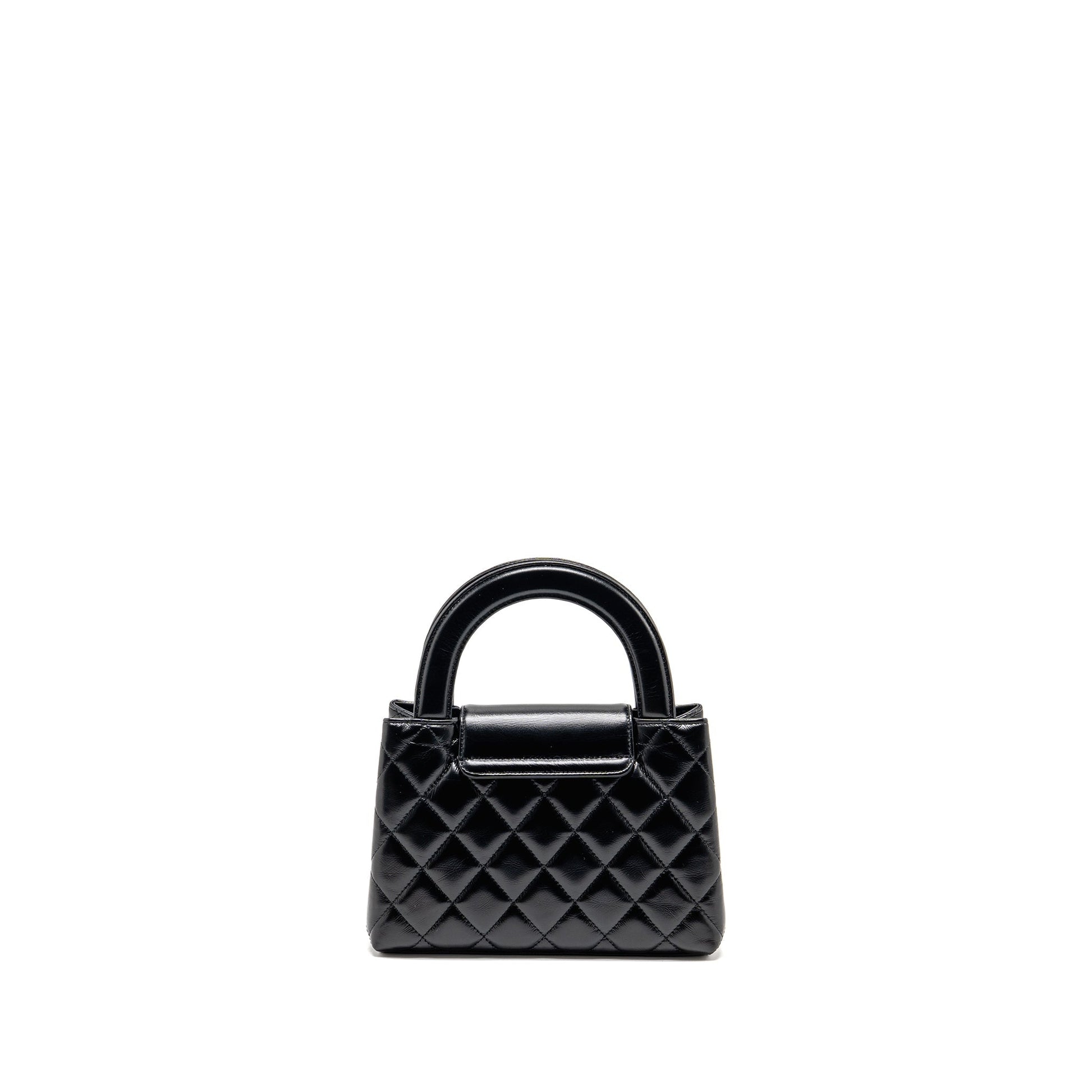 Chanel Kelly Shopping Calfskin GHW microchip Black Tote Bag Microchip 3