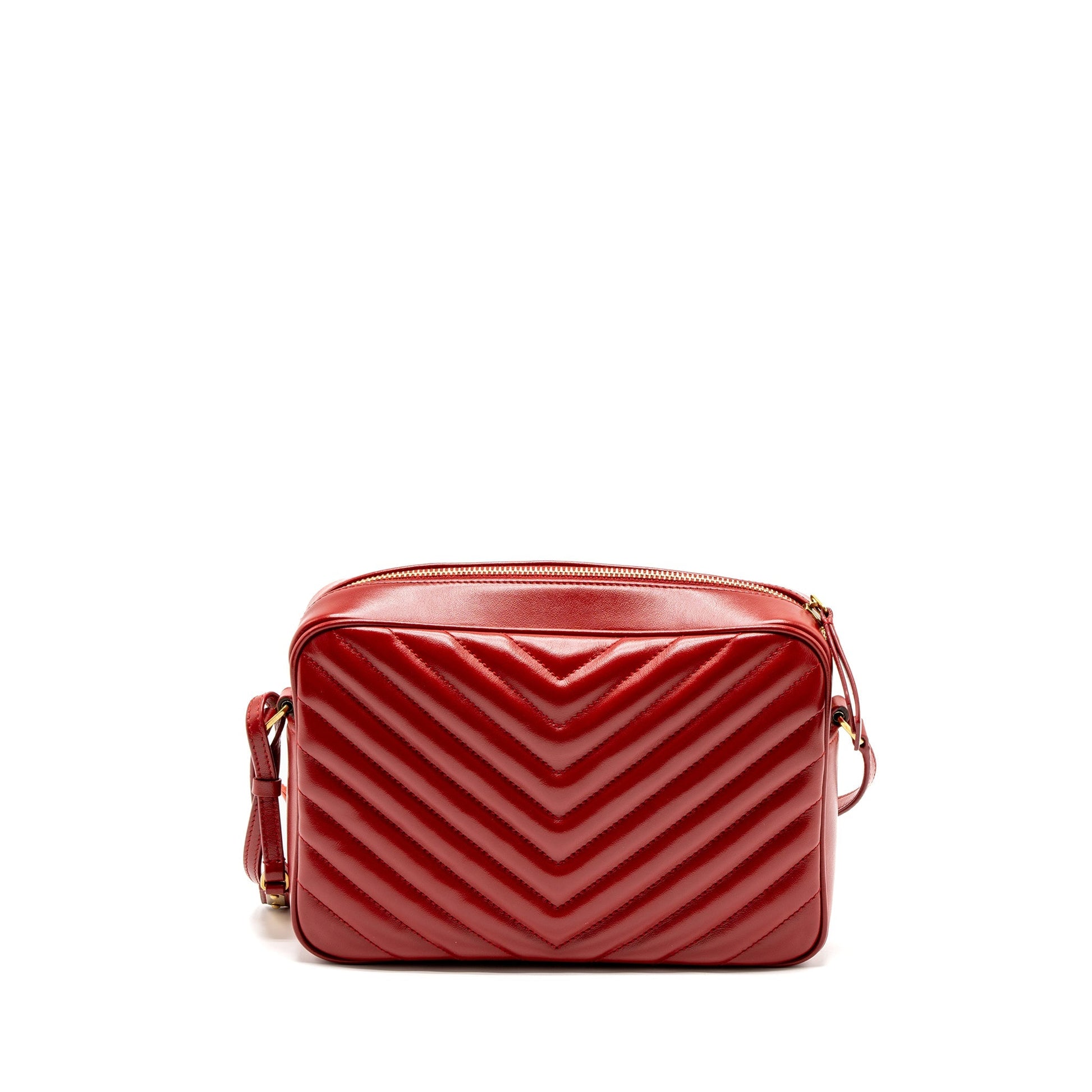 YSL Saint Laurent Saint Laurent Lou Camera Purse Calfskin Travel Red Travel Bag