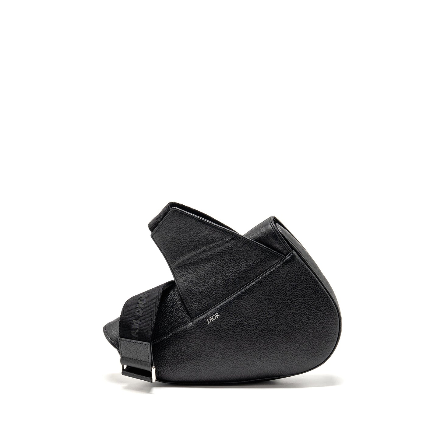 Dior Homme Saddle Purse Calfskin Handbag Black Travel Bag