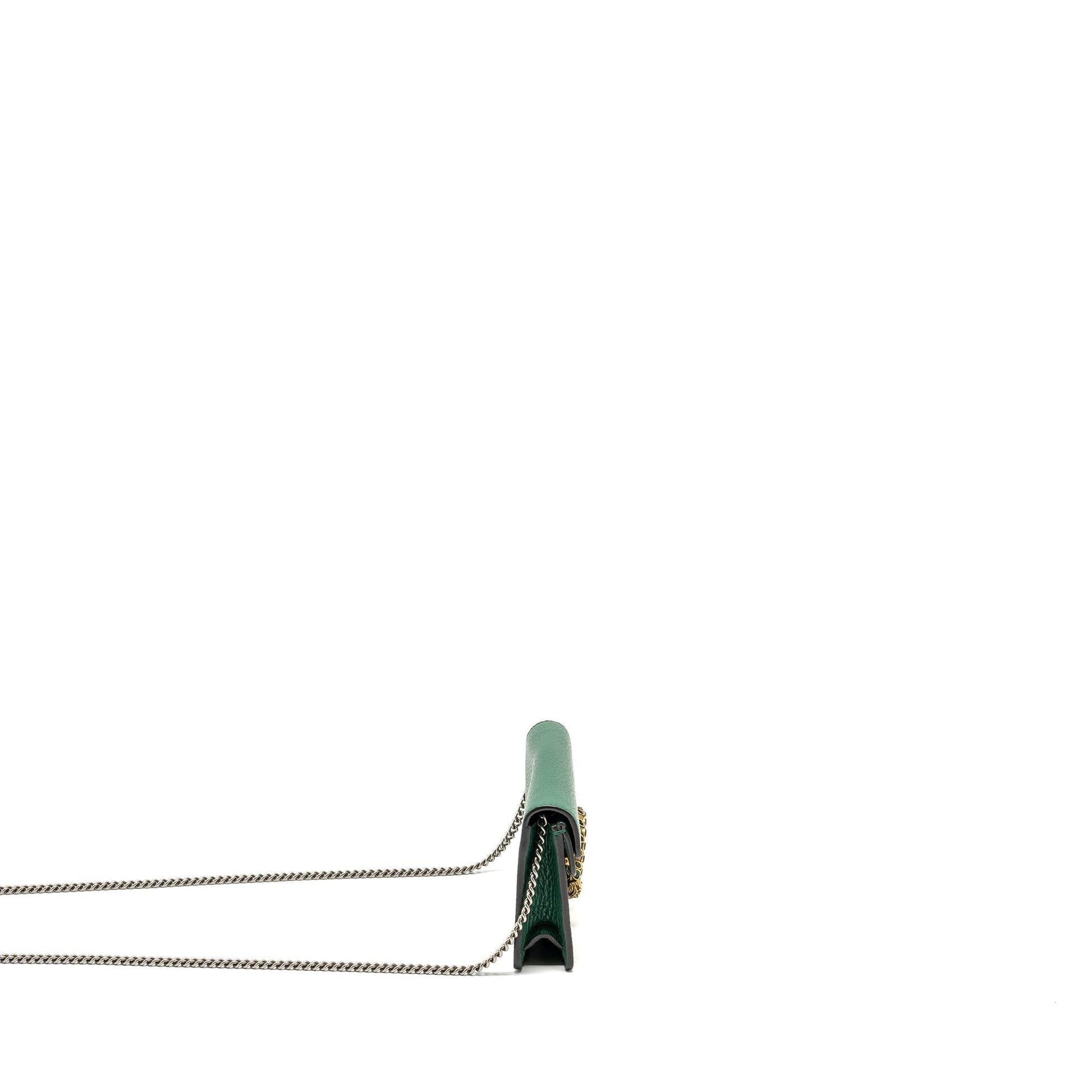 Gucci Super Dionysus Calfskin Handbag Green Mini Travel Bag