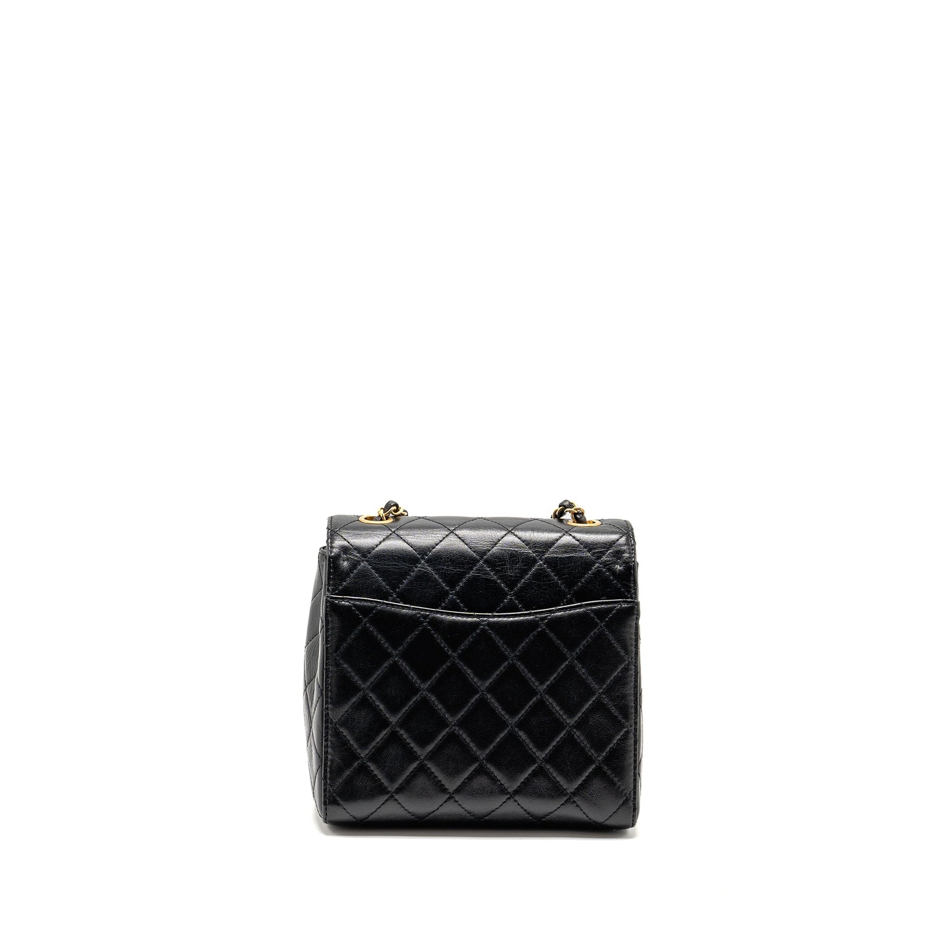 Chanel 22K Retro Classic New Square Flap Black Shoulder Bag 9
