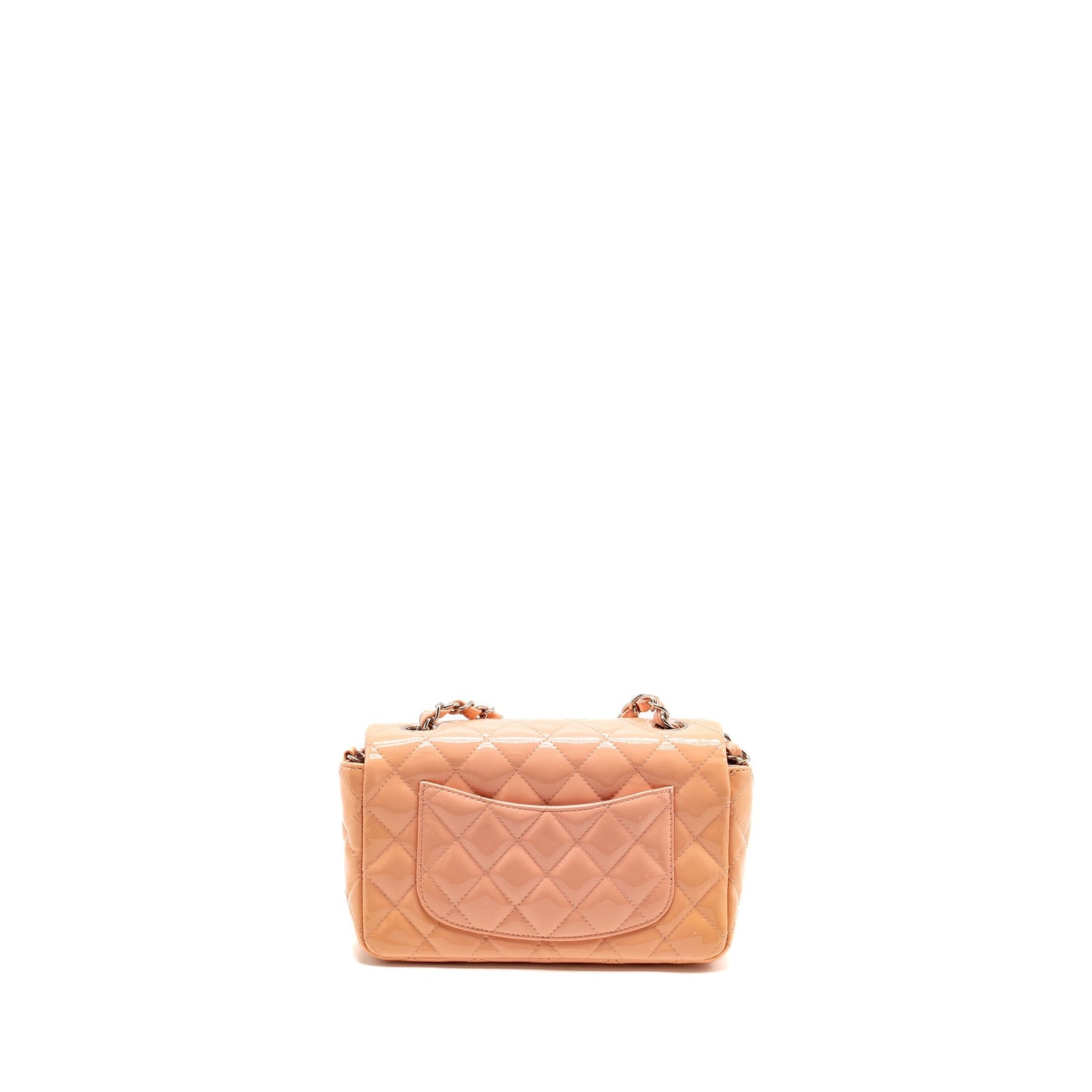Chanel Rectangular Flap Patent SHW Pink Shoulder Bag Shw 1
