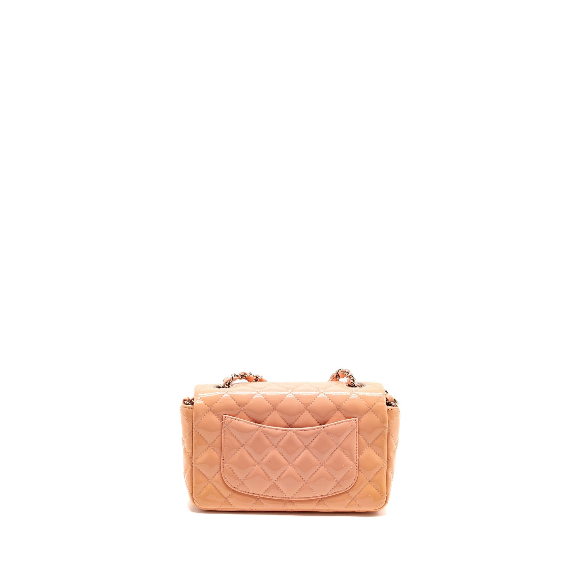Chanel Rectangular Flap Patent SHW Pink Shoulder Bag Shw 1