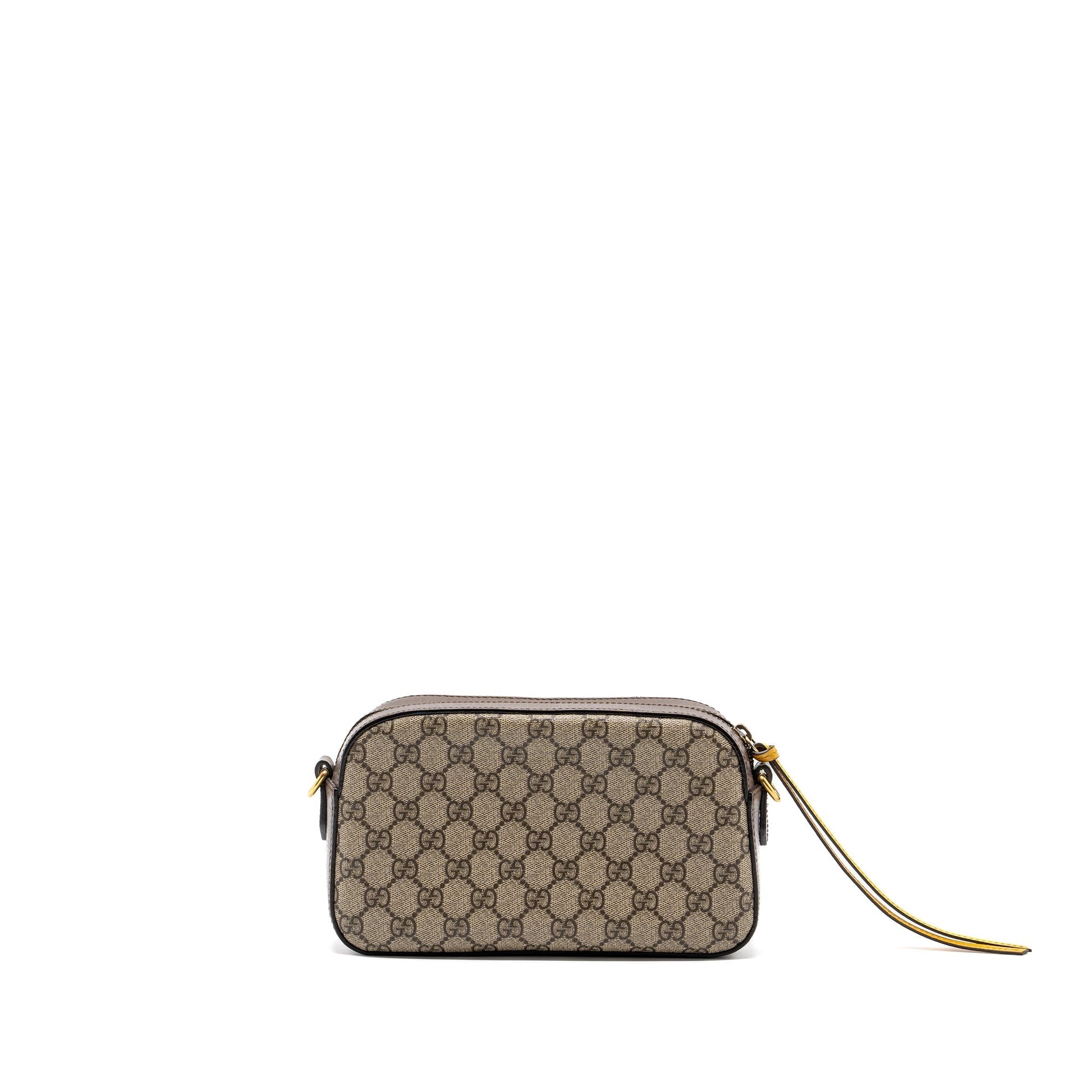 Gucci Supreme Camera Bag Leather Canvas Travel Bag