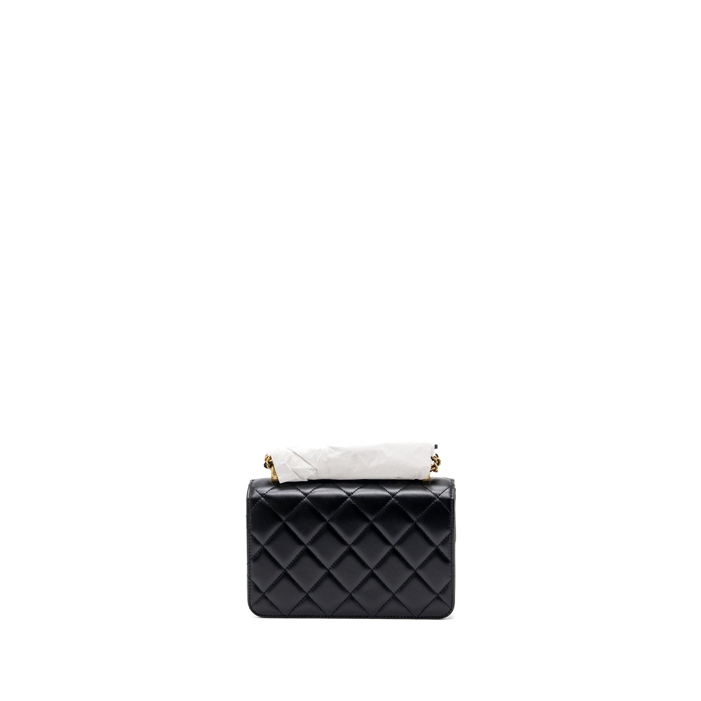 Chanel 24C crush flap calfskin GHW microchip Black Gold Shoulder Bag Microchip 1
