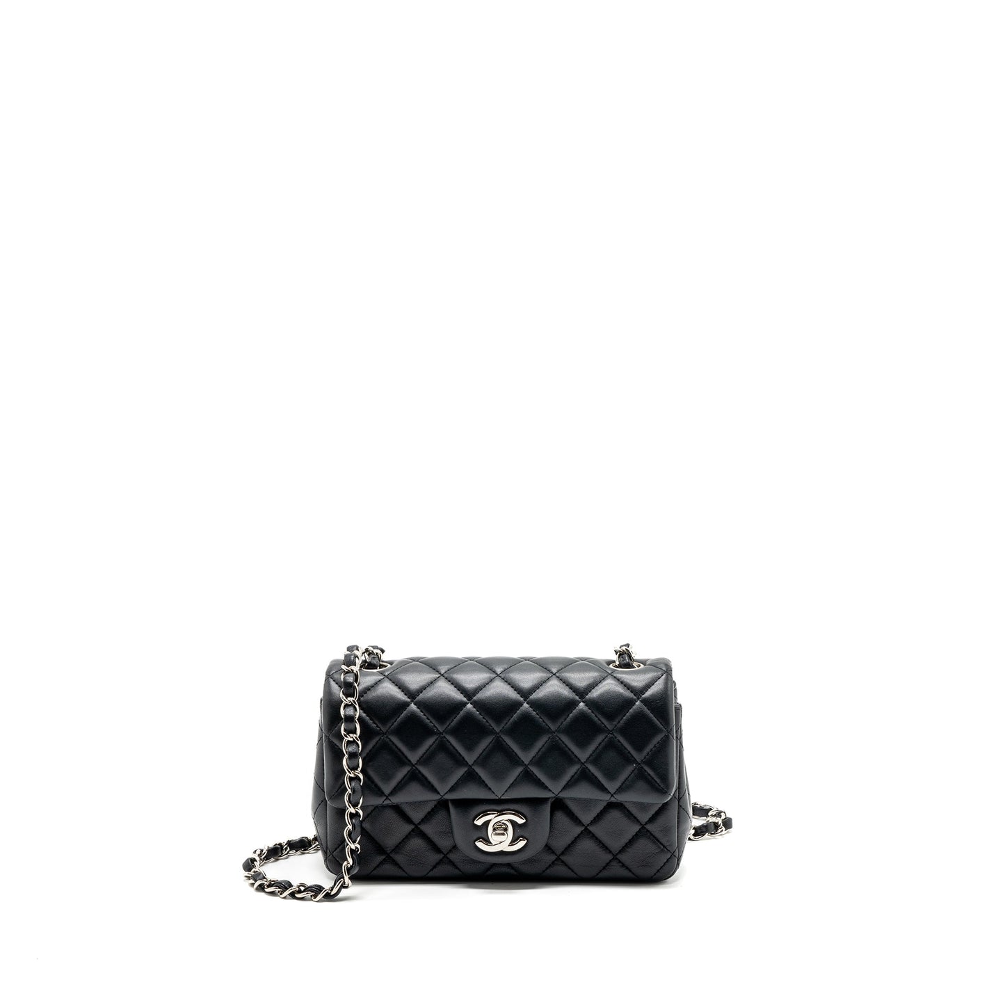 Chanel Classic Rectangular Flap Lambskin SHW Black Shoulder Bag
