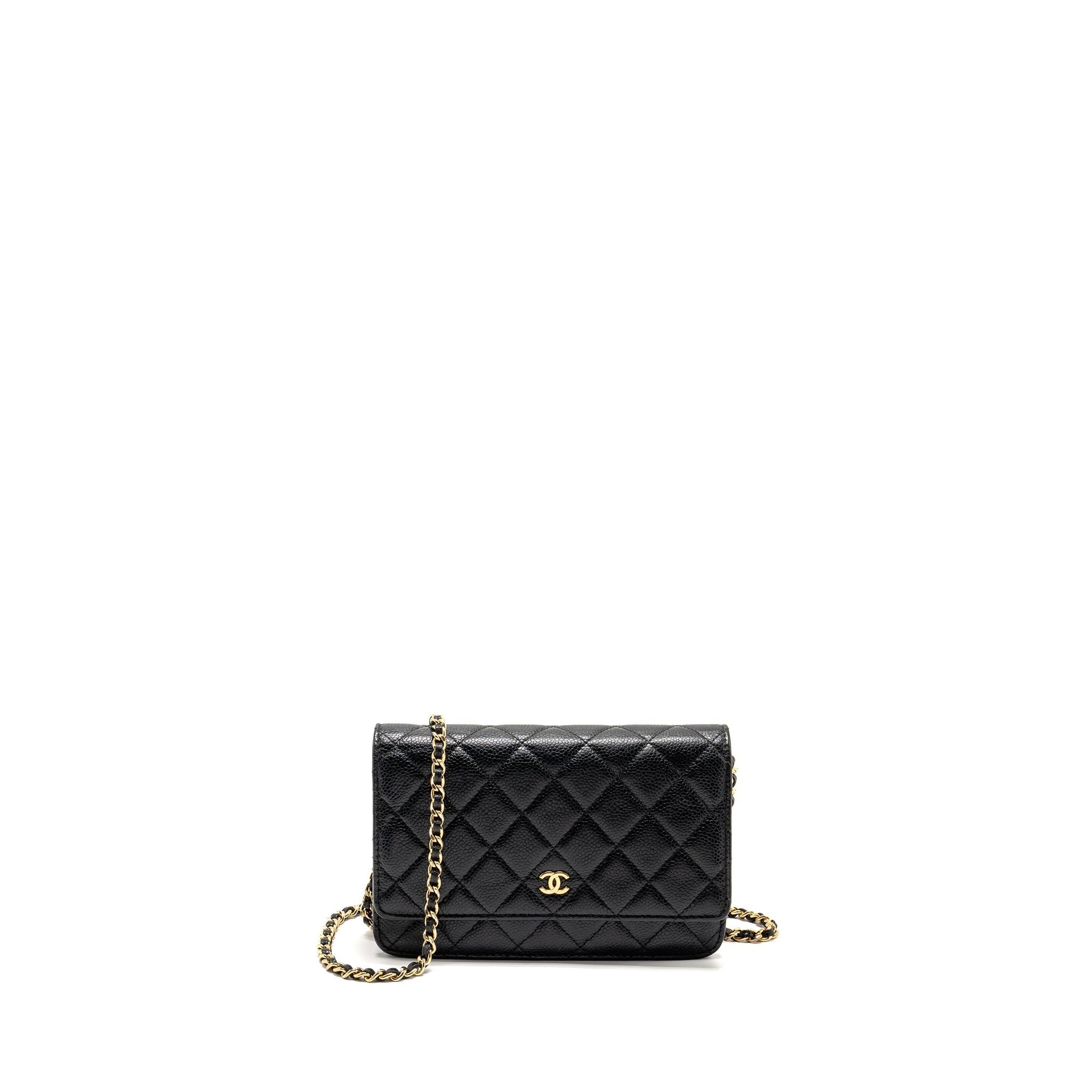 Chanel Classic On Caviar GHW Black Wallet Case Ghw 20