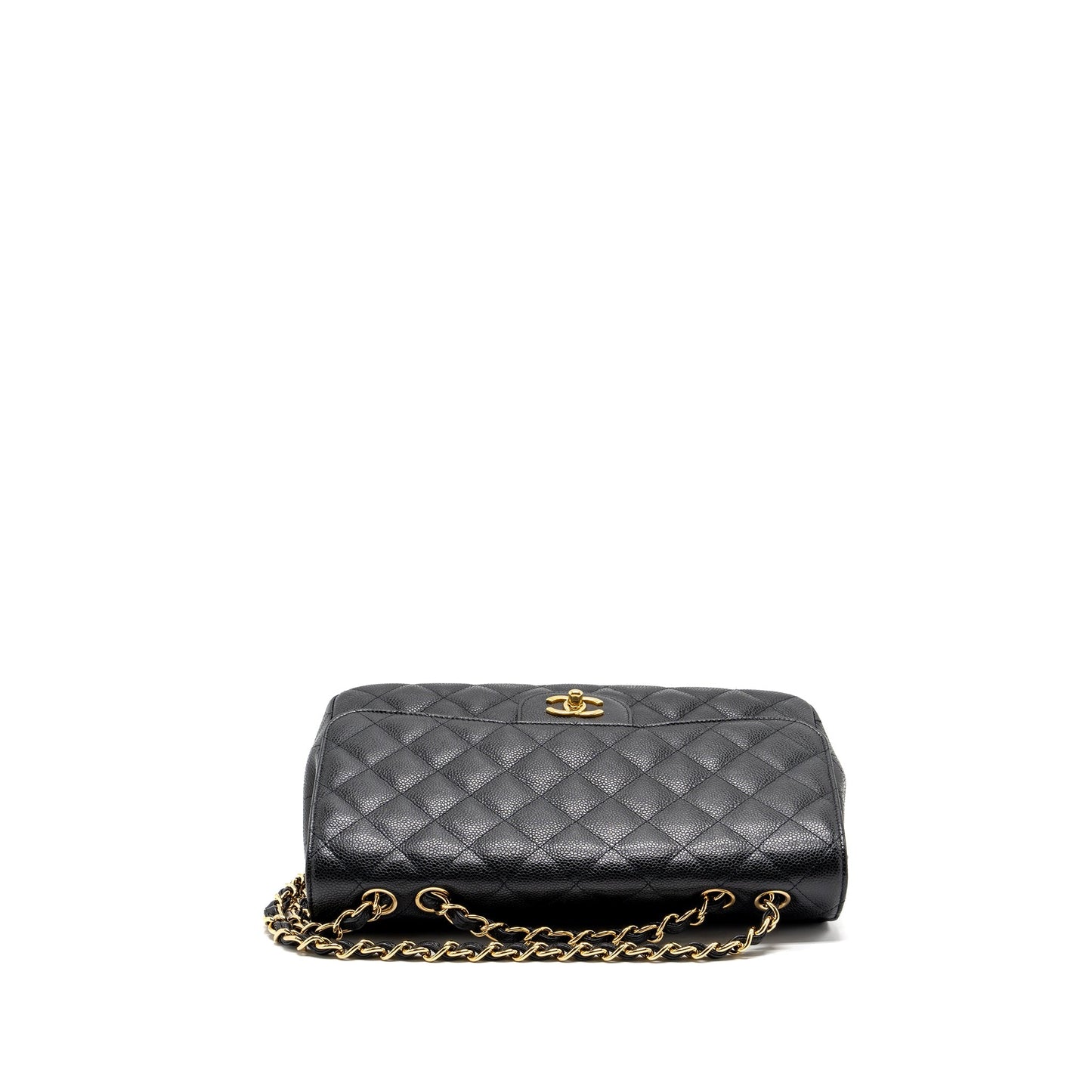 Chanel classic jumbo single flap caviar GHW Black Shoulder Bag