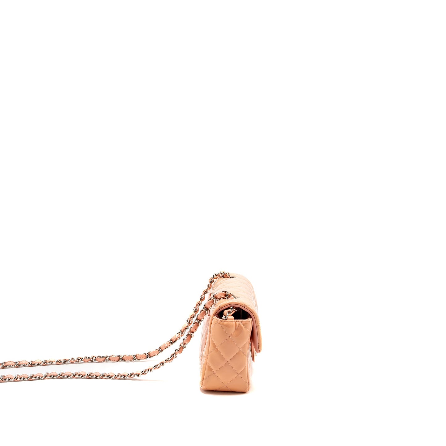 Chanel Rectangular Flap Patent SHW Pink Shoulder Bag Shw 1