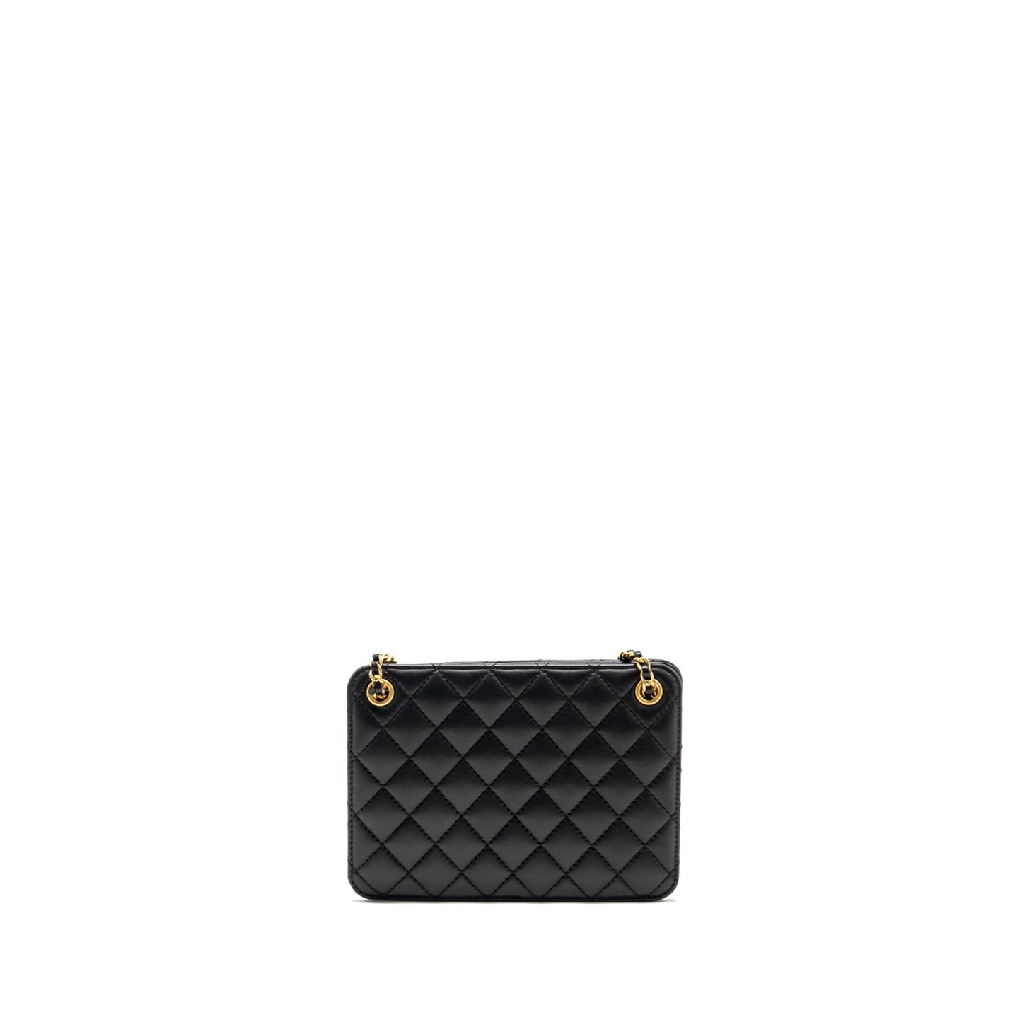 Chanel Giant CC Logo Lambskin GHW Black Tote Bag Ghw 1