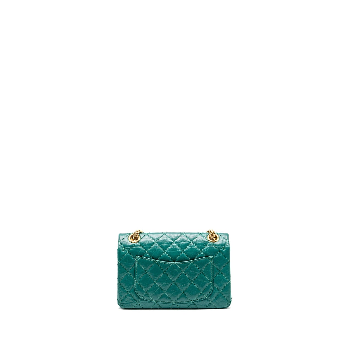 Chanel 2.55 Reissue Flap Calfskin GHW Green Shoulder Bag