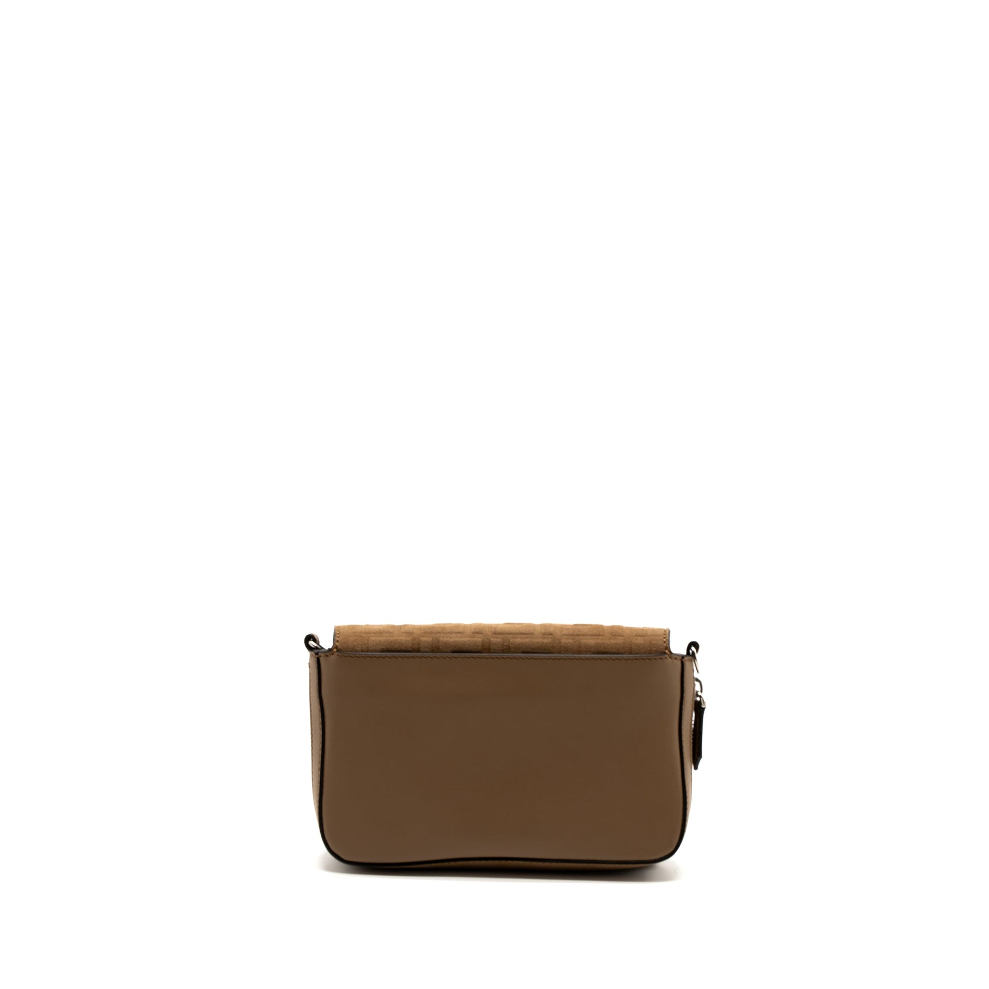 Fendi Grace Expand Purse Calfskin Light Vitello Brown Flap Travel Bag