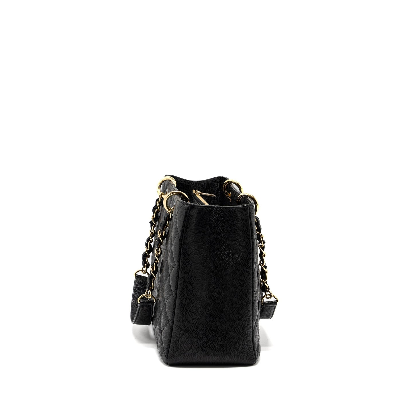 Chanel Grand Shopping Caviar GHW Black Tote Bag Ghw 7