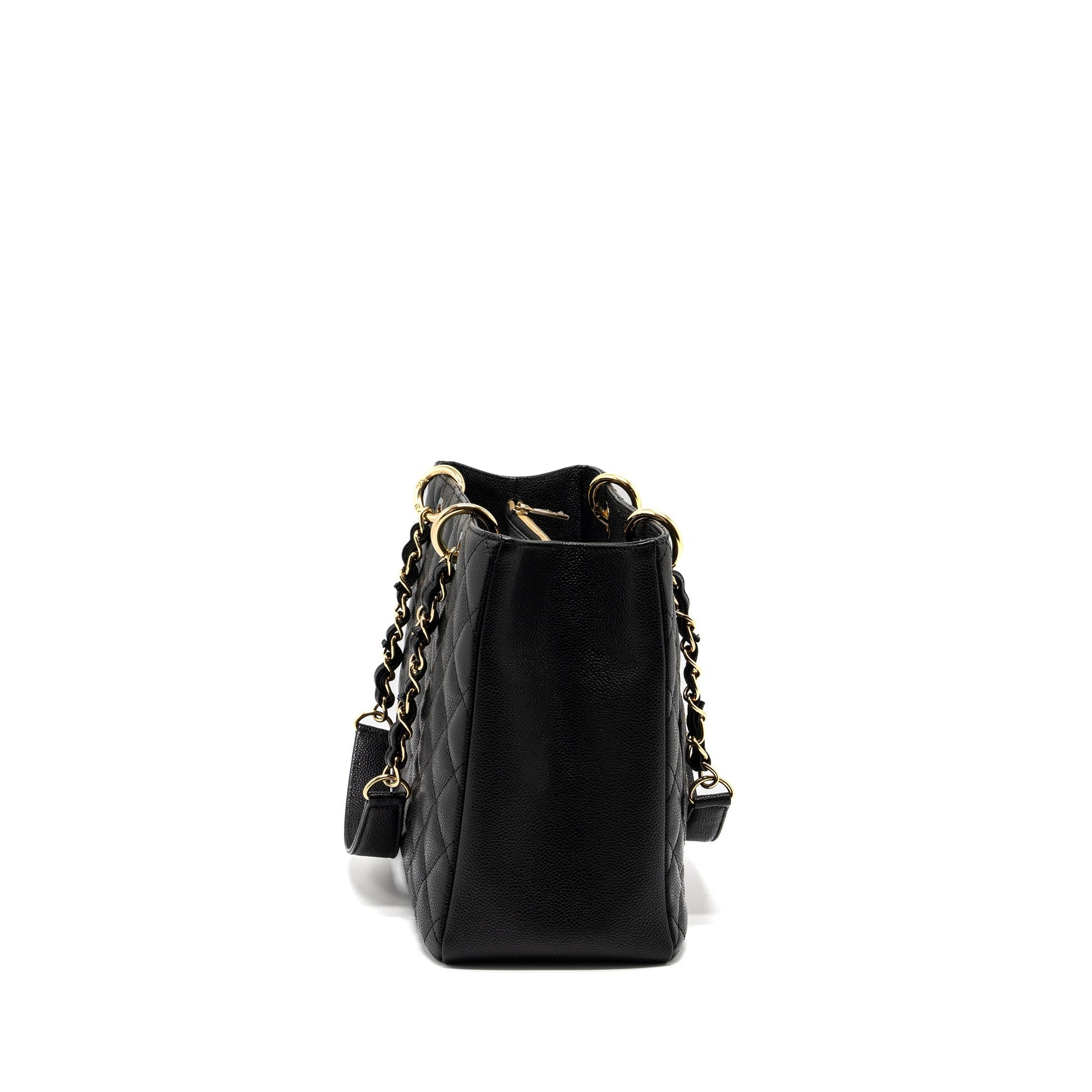 Chanel Grand Shopping Caviar GHW Black Tote Bag Ghw 7