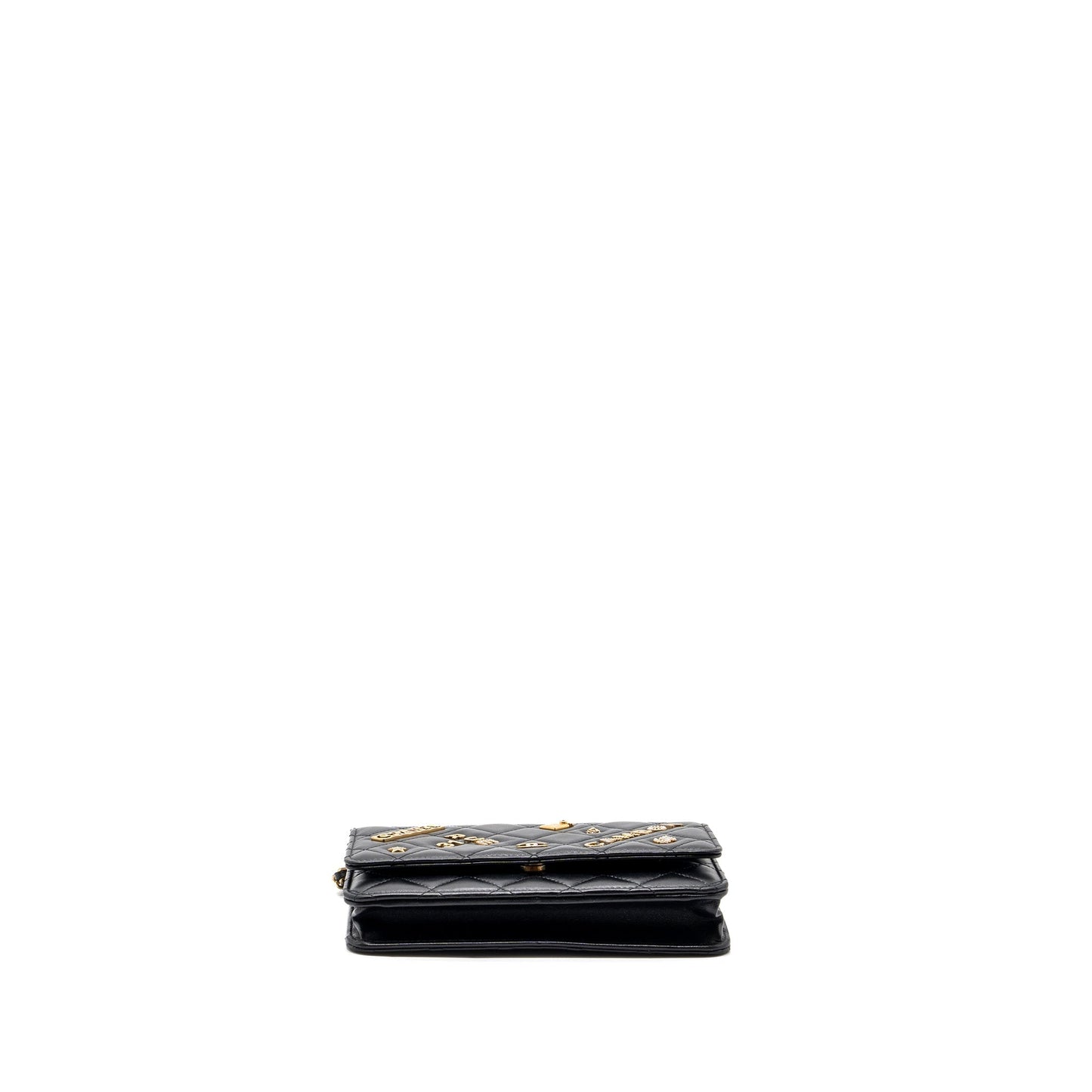 Chanel Classic On Charms Lambskin GHW Black Key Chain