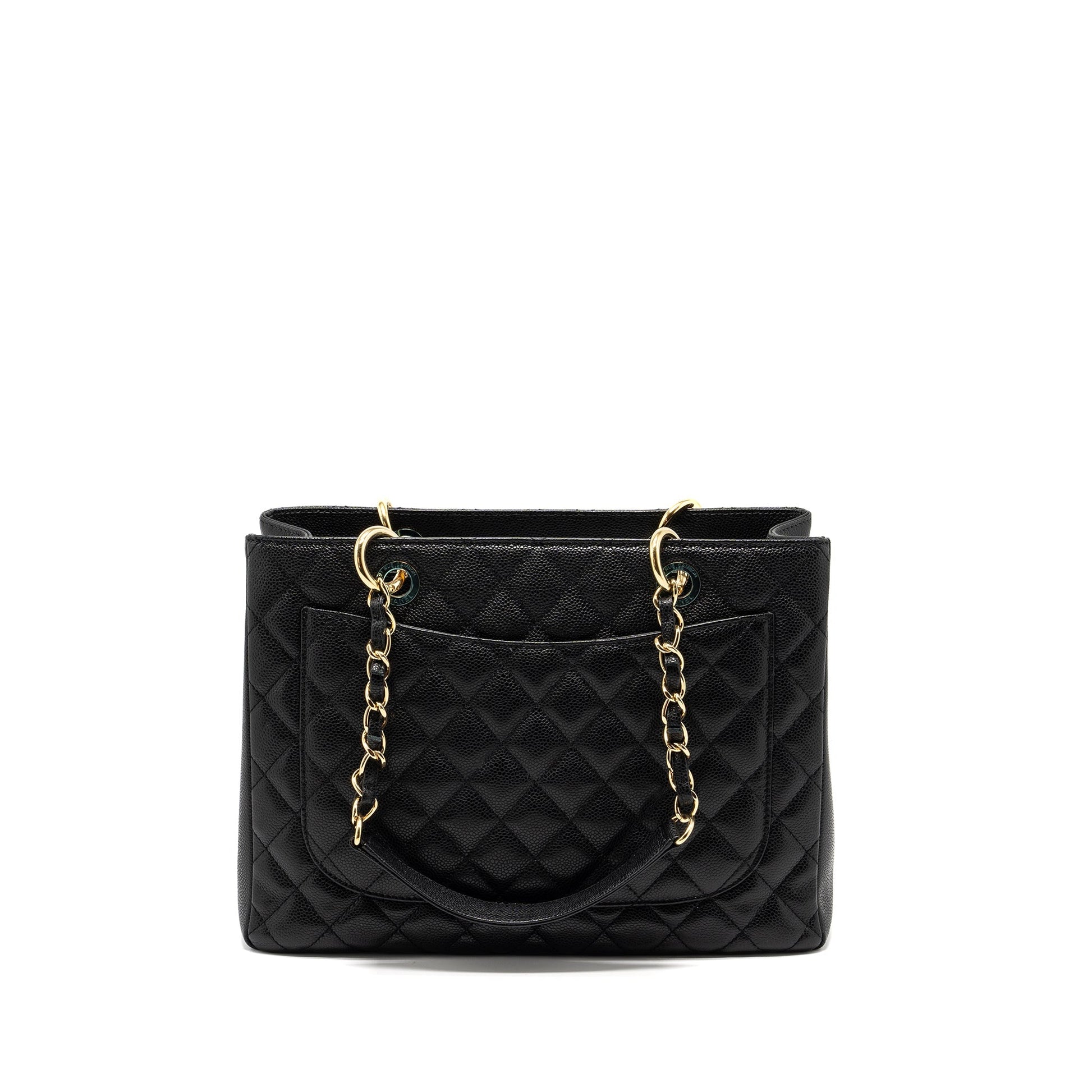 Chanel Grand Shopping Caviar GHW Black Tote Bag Ghw 7