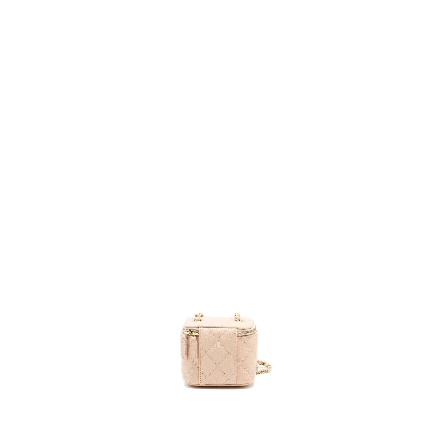 Chanel Vanity Caviar Light LGHW Beige Mini Bag Beige Lghw