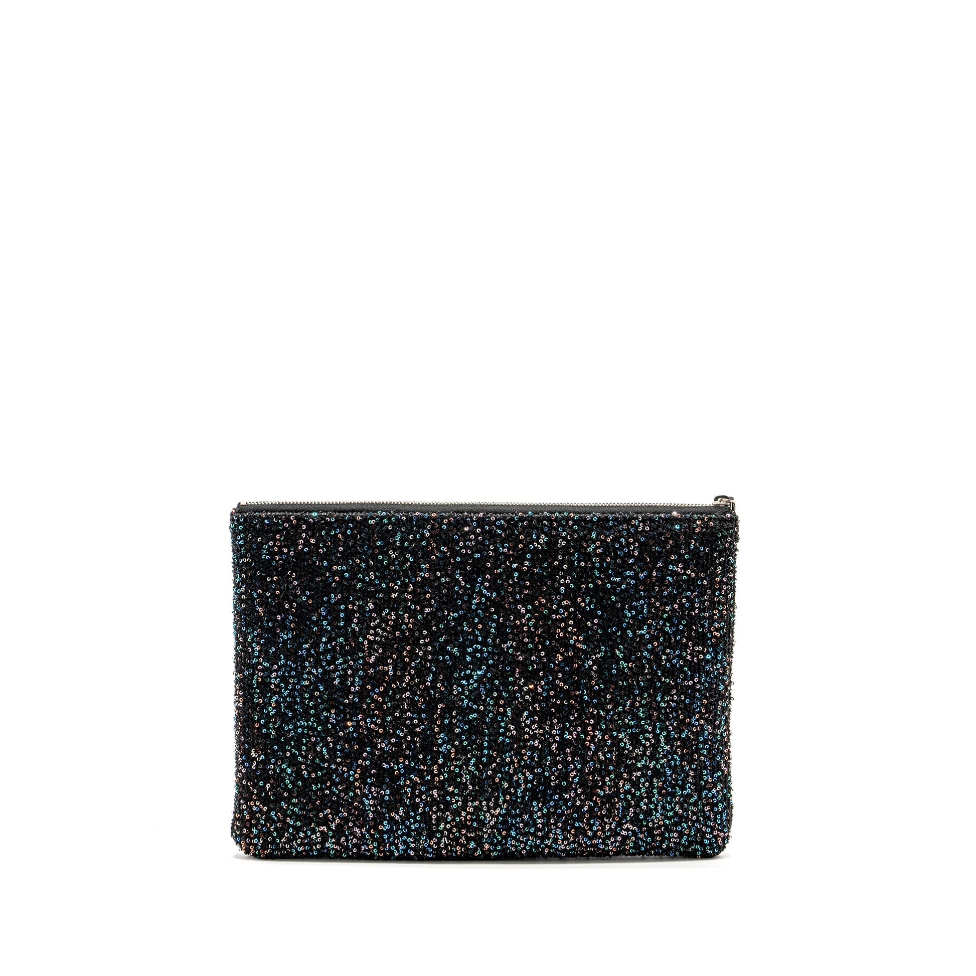 Chanel 20A Deauville Sequins Calfskin SHW Multicolour Black Handbag