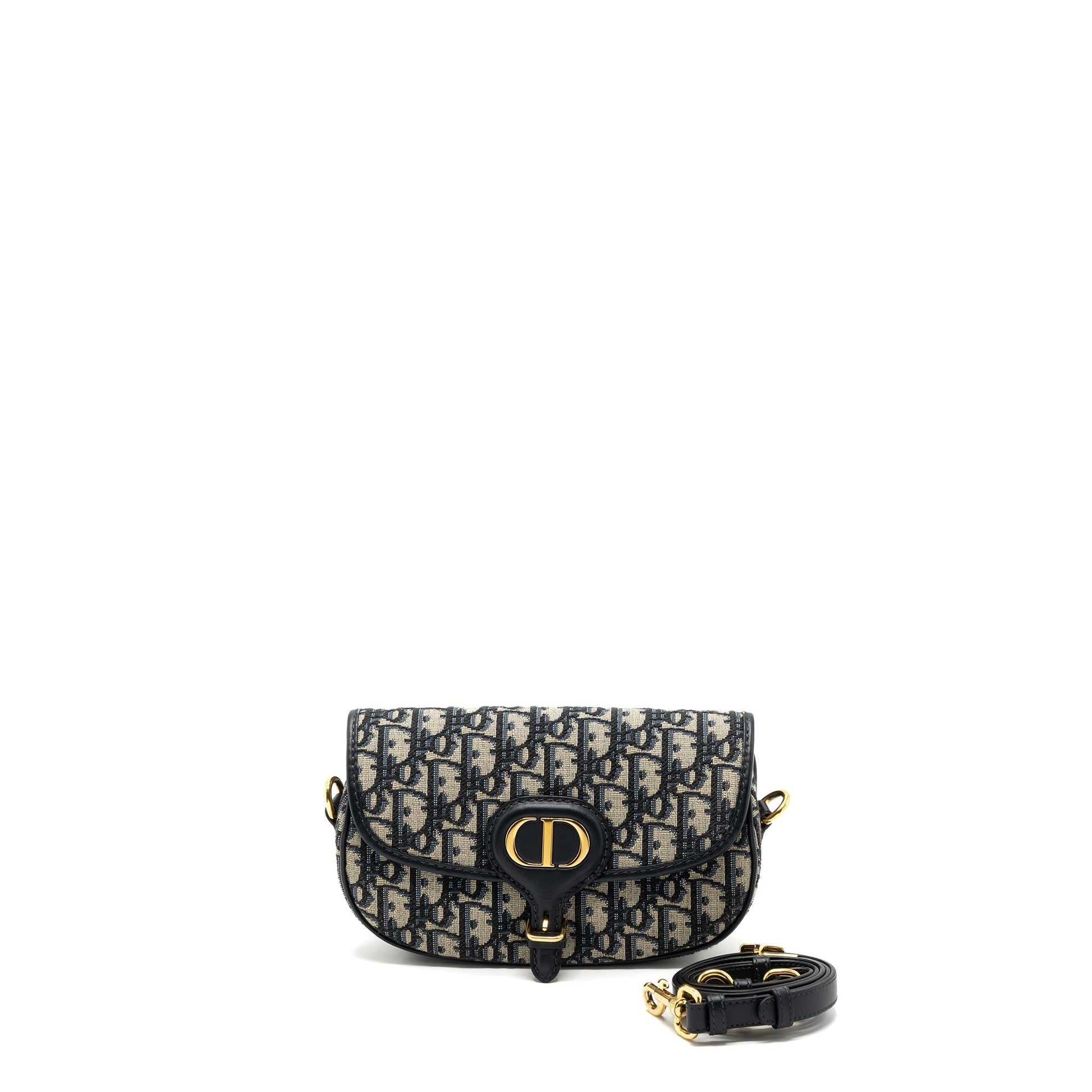 Dior Bobby East West Purse Oblique Jacquard Handbag Blue Travel Bag