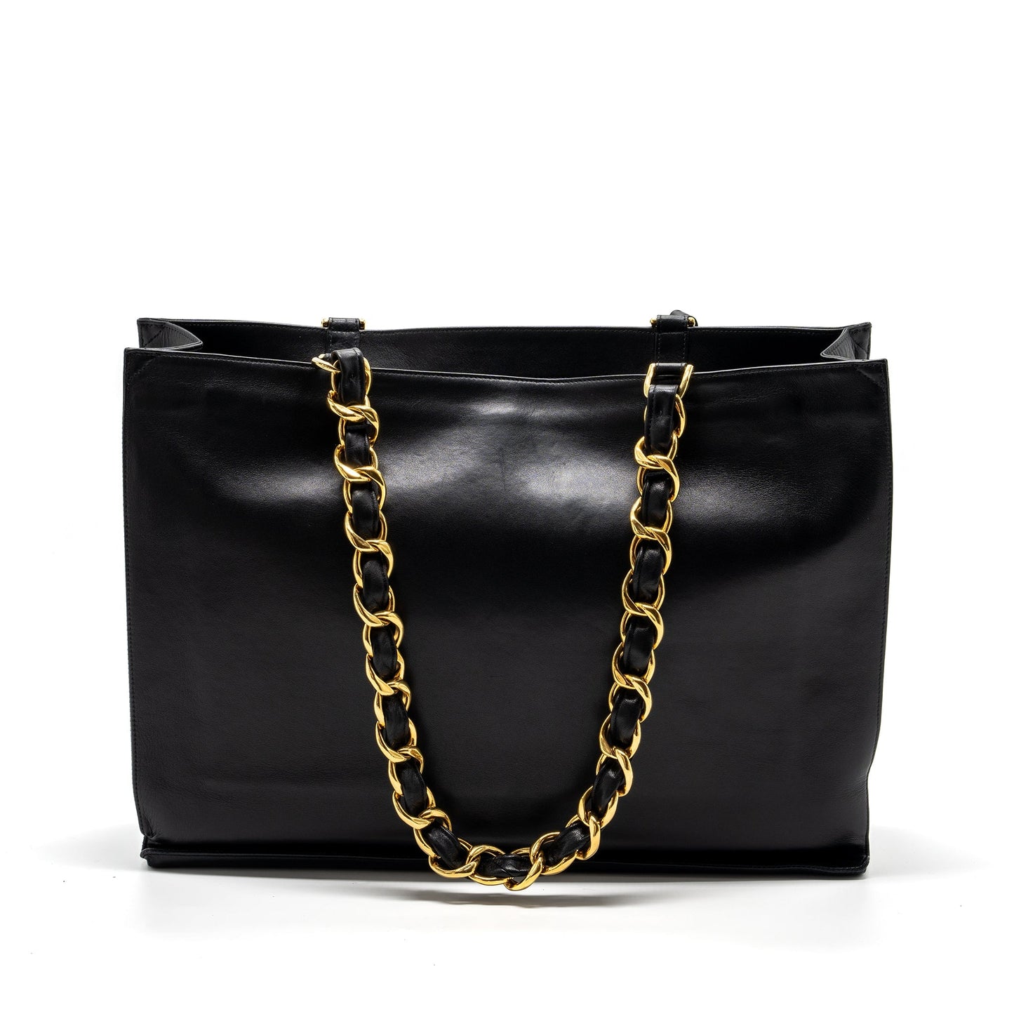 Chanel Calfskin GHW Black Tote Bag
