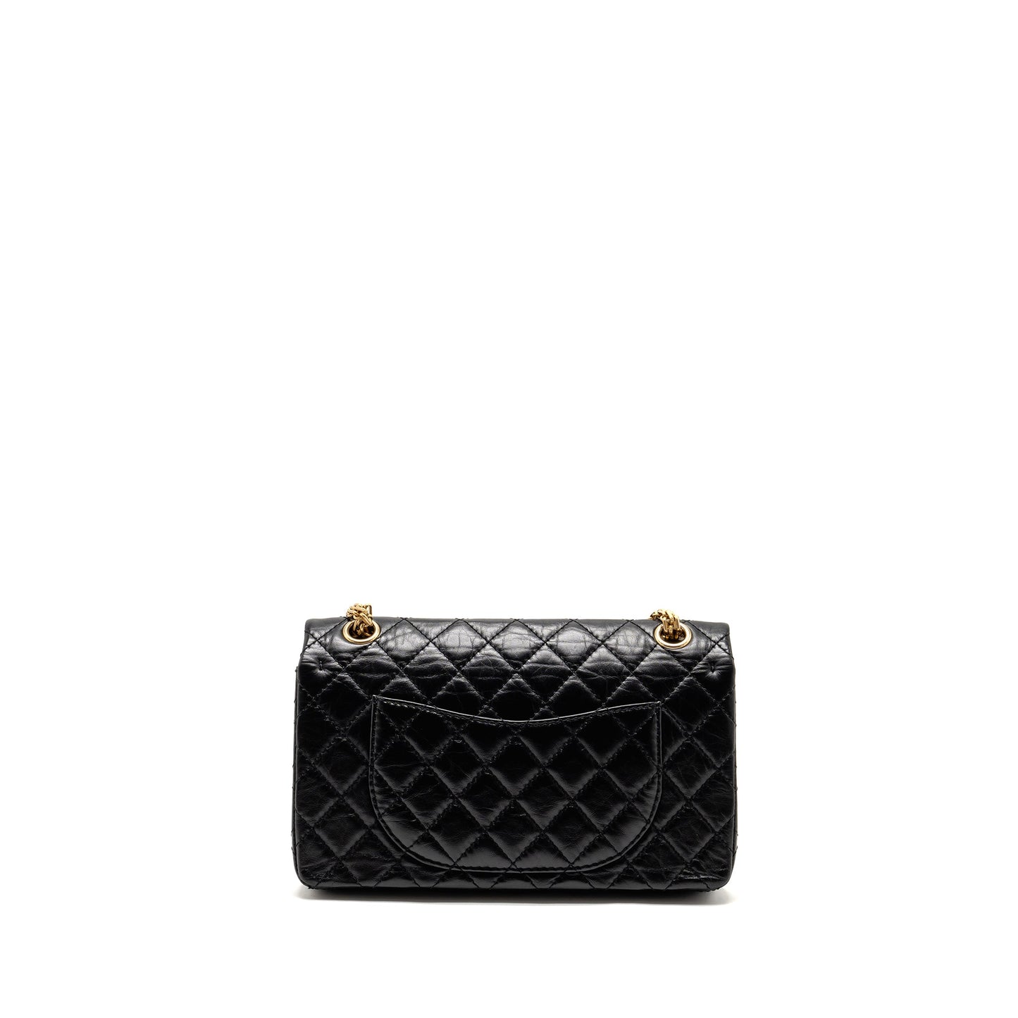 Chanel 2.55 Reissue Double Flap Age Calfskin Black Small Shoulder Bag