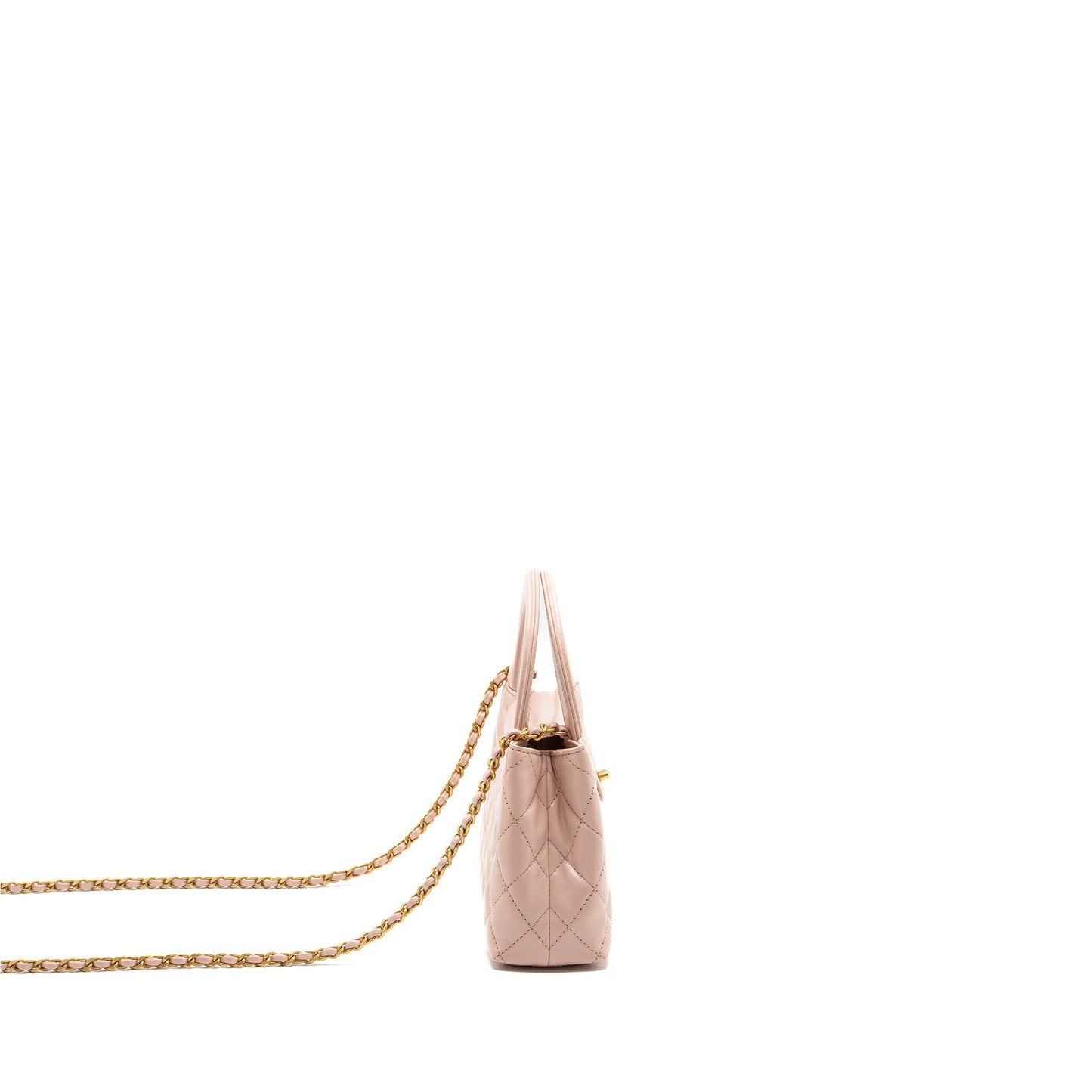 Chanel 23k shopping kelly calfskin GHW Microchip Pink Tote Bag