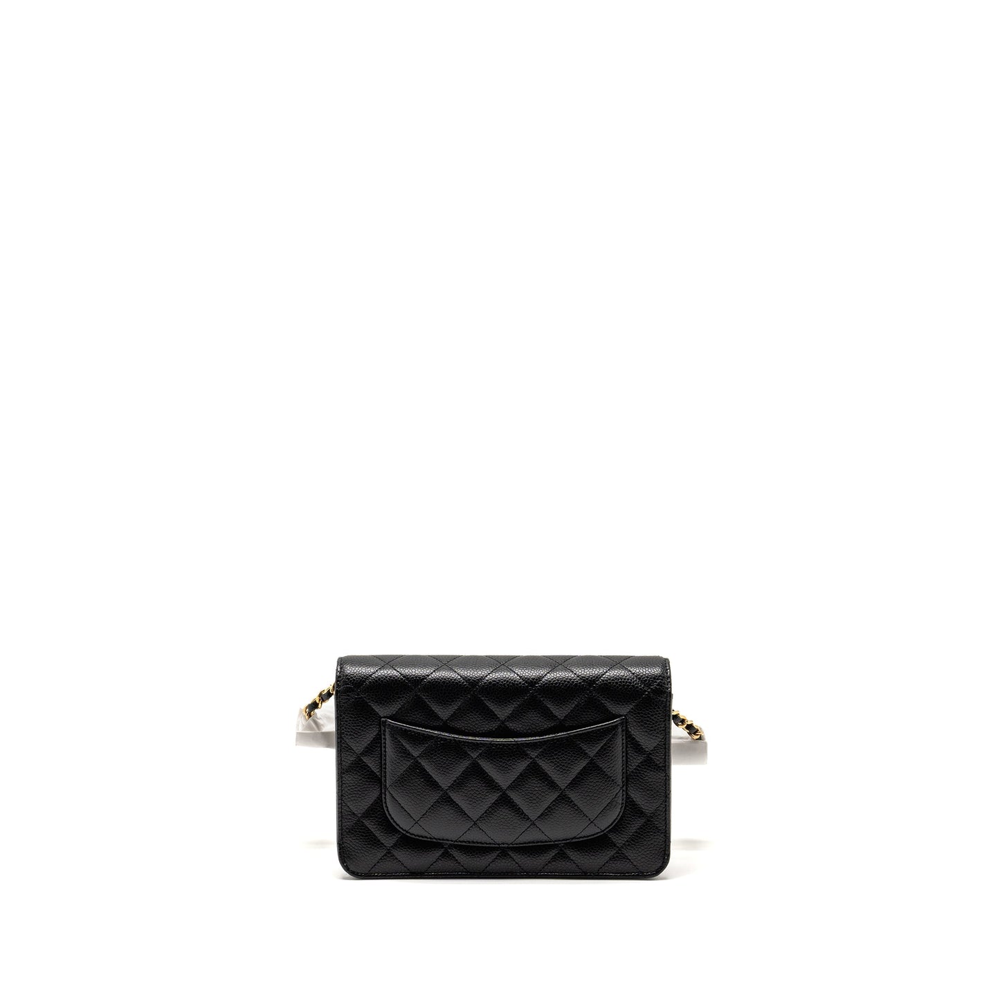 Chanel Classic on caviar GHW microchip Black Wallet Case 26