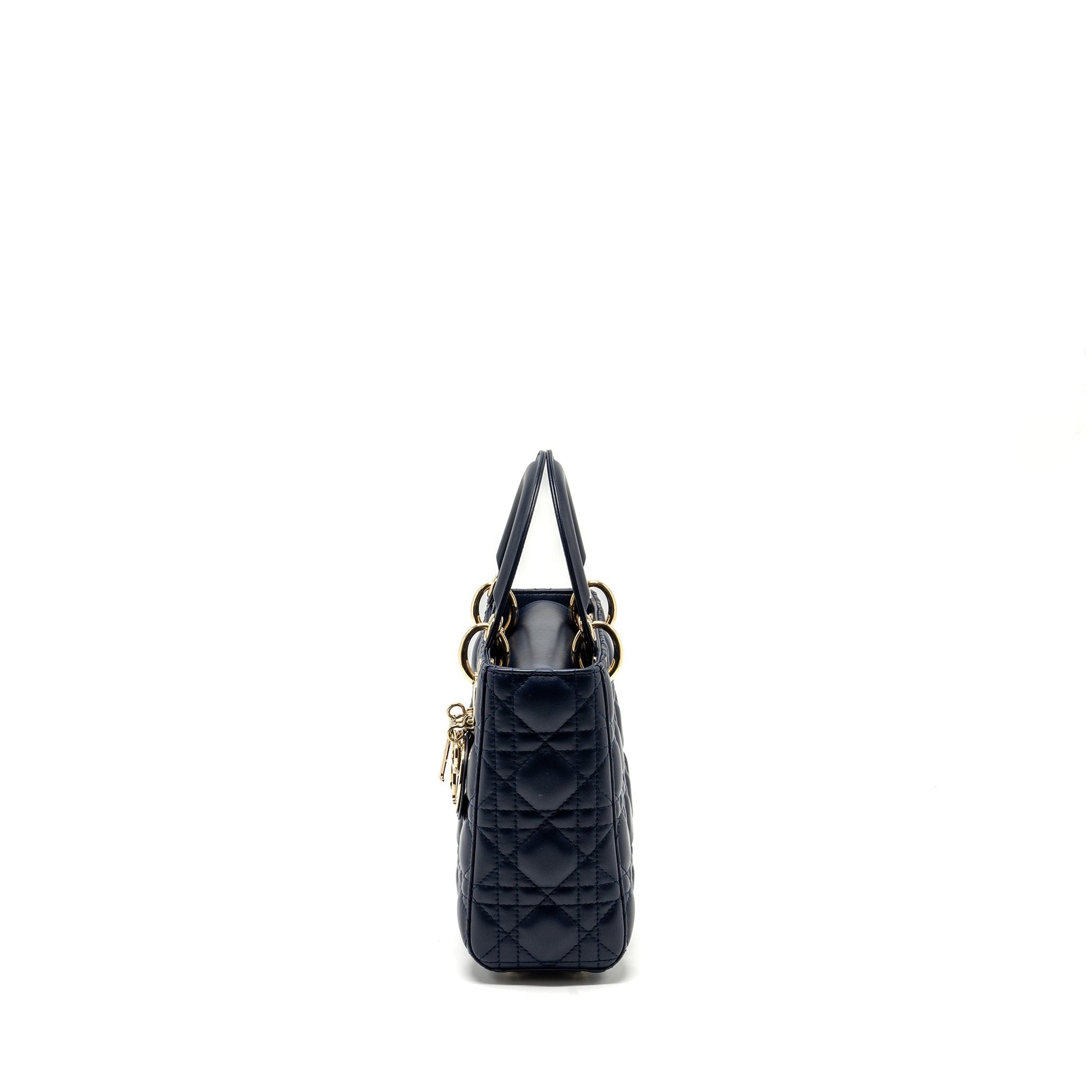 Dior My Abc Lady Lambskin Navy Handbag Small Travel Bag