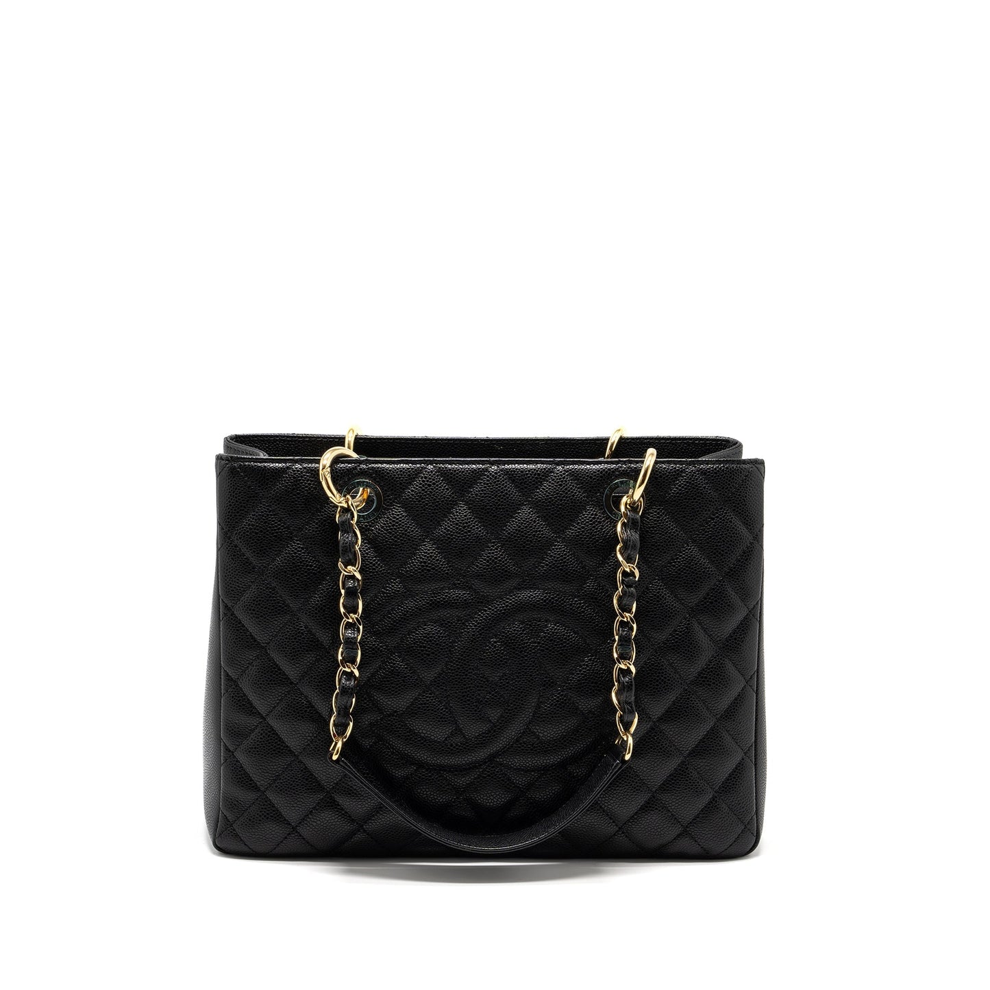 Chanel Grand Shopping Caviar GHW Black Tote Bag Ghw 7