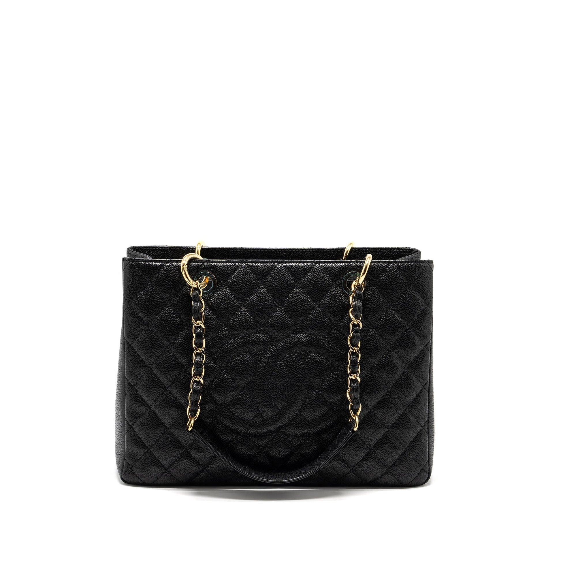 Chanel Grand Shopping Caviar GHW Black Tote Bag Ghw 7