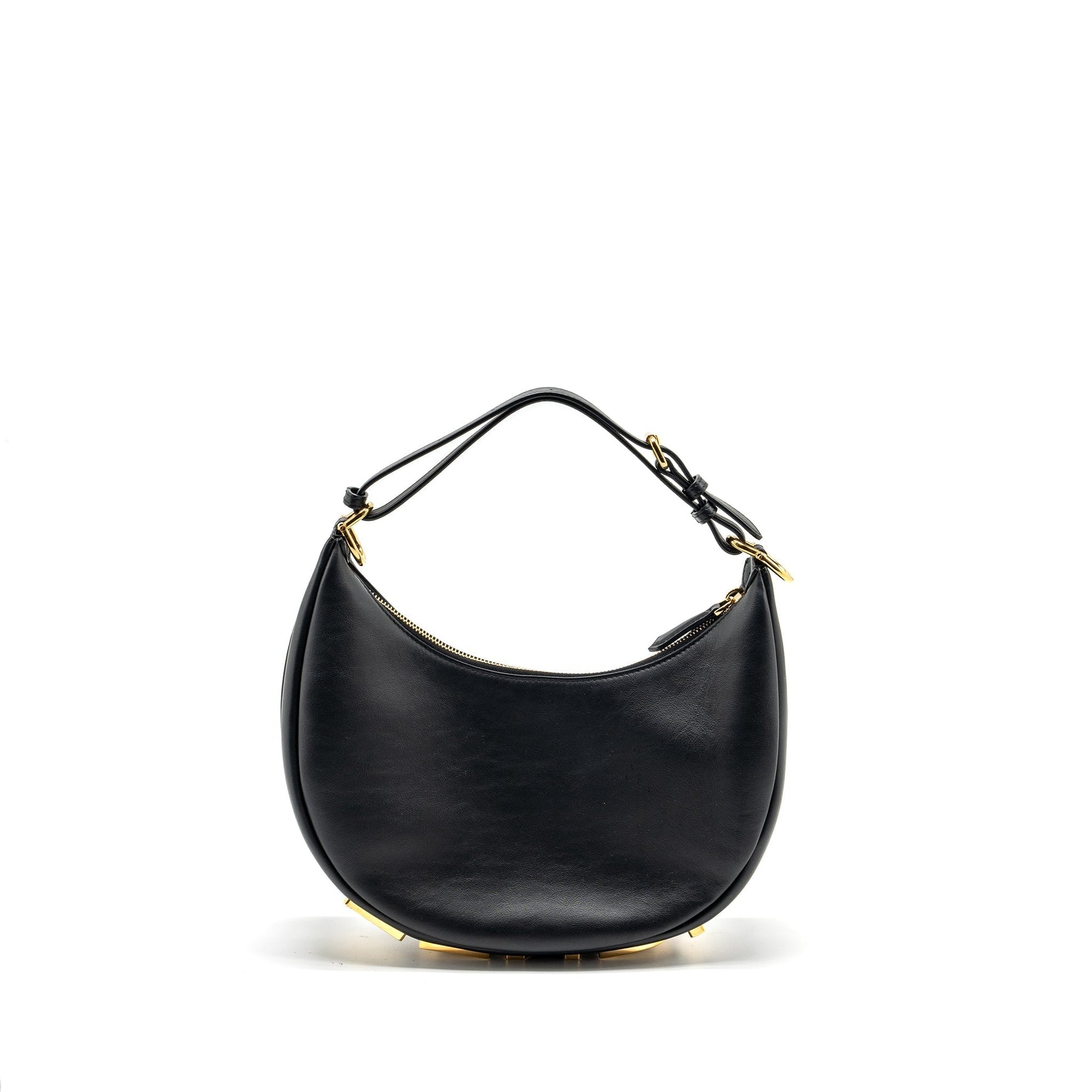 Fendi graphy Purse Calfskin Black Small Travel Bag