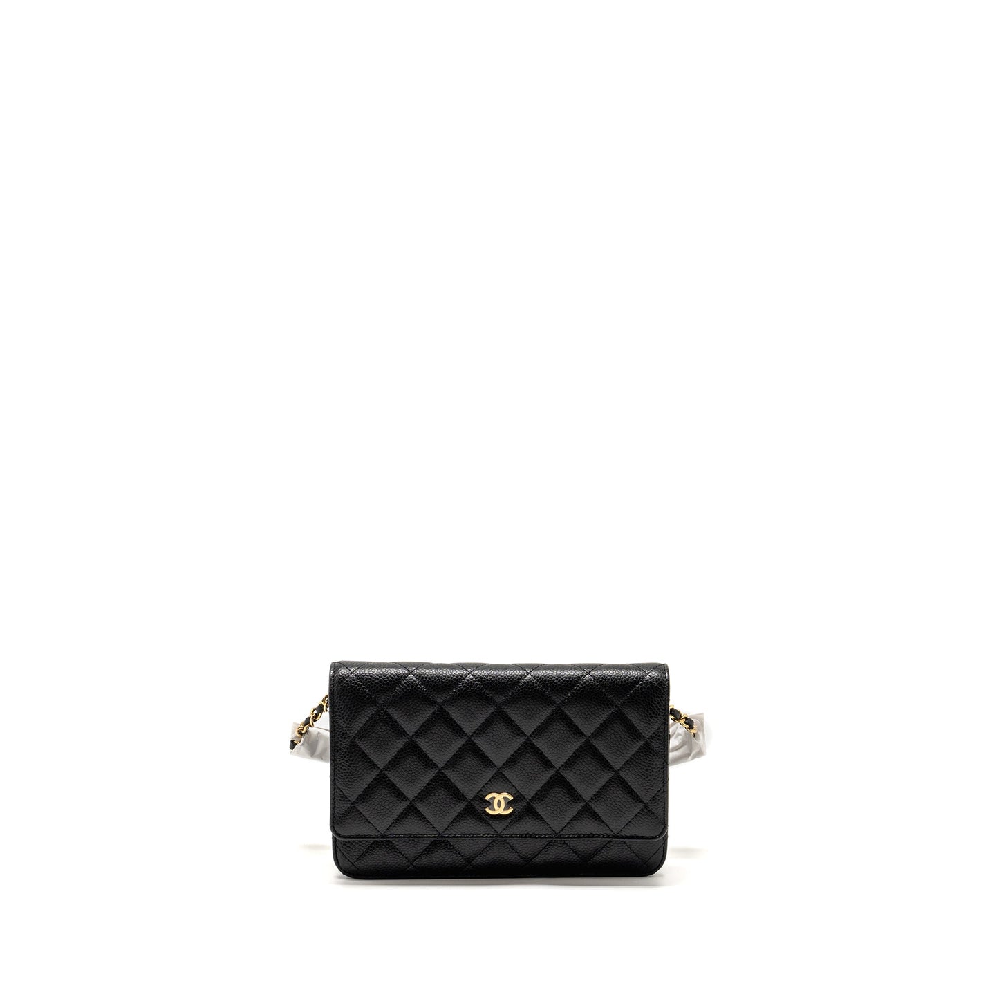 Chanel Classic on caviar GHW microchip Black Wallet Case 26