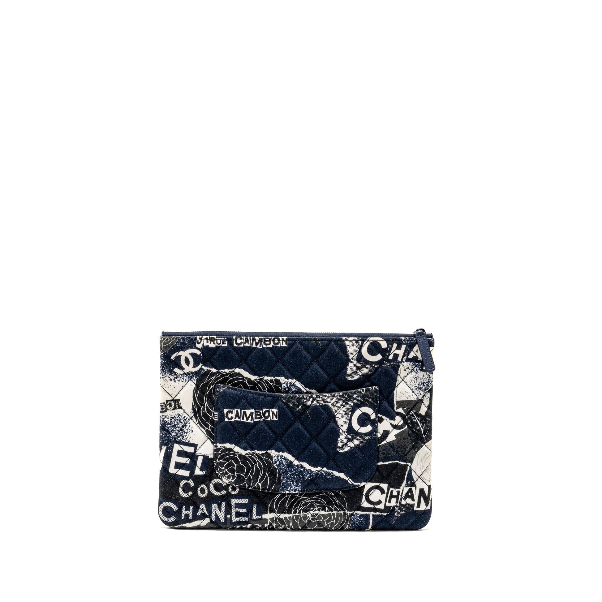 Chanel Coco Printed 2.55 Reissue O- Fabric Black White Handbag