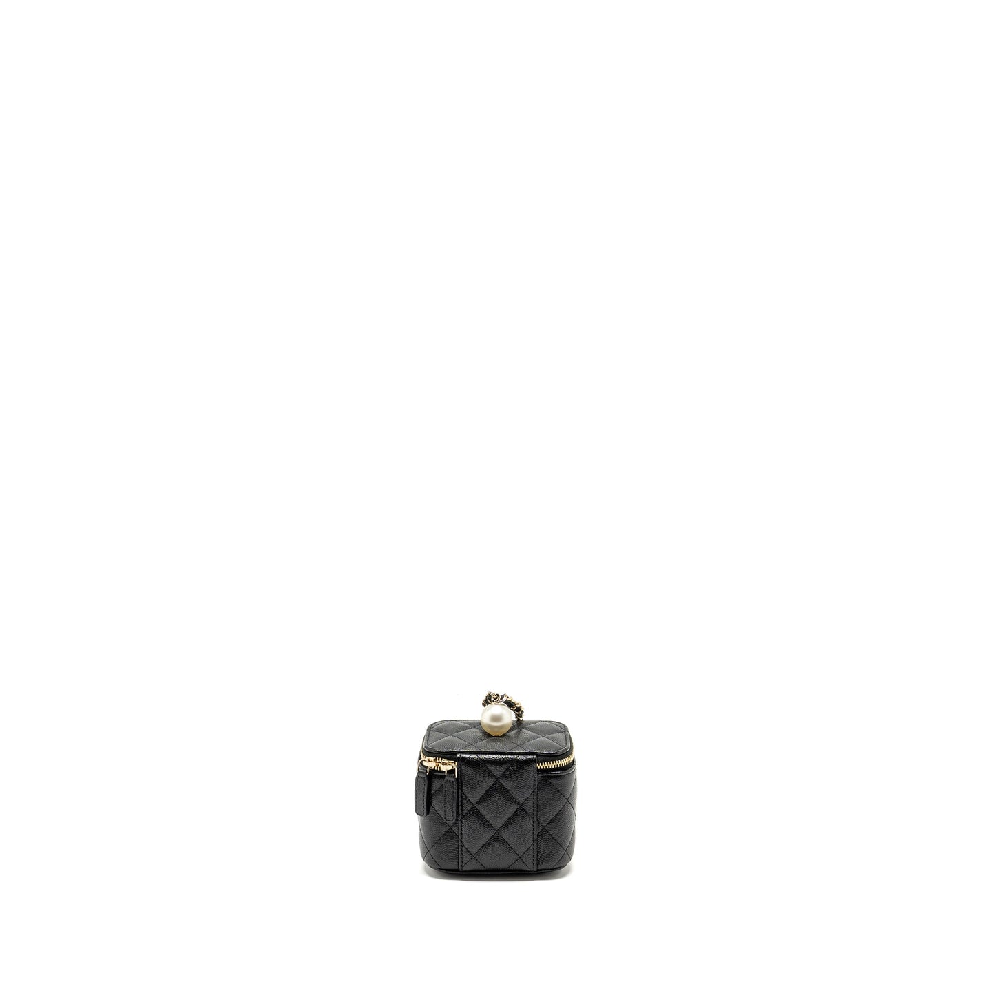 Chanel Vanity CC Pearl Caviar LGHW Black Small Clutch Bag Lghw 1