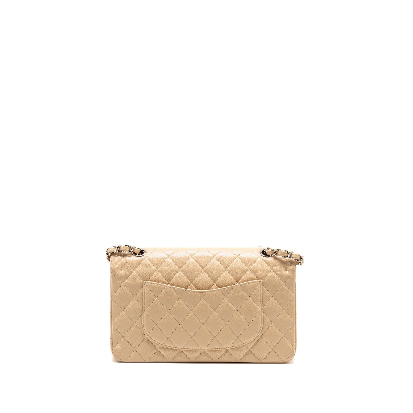 Chanel Classic Double Flap Caviar LGHW Beige Shoulder Bag Lghw 1