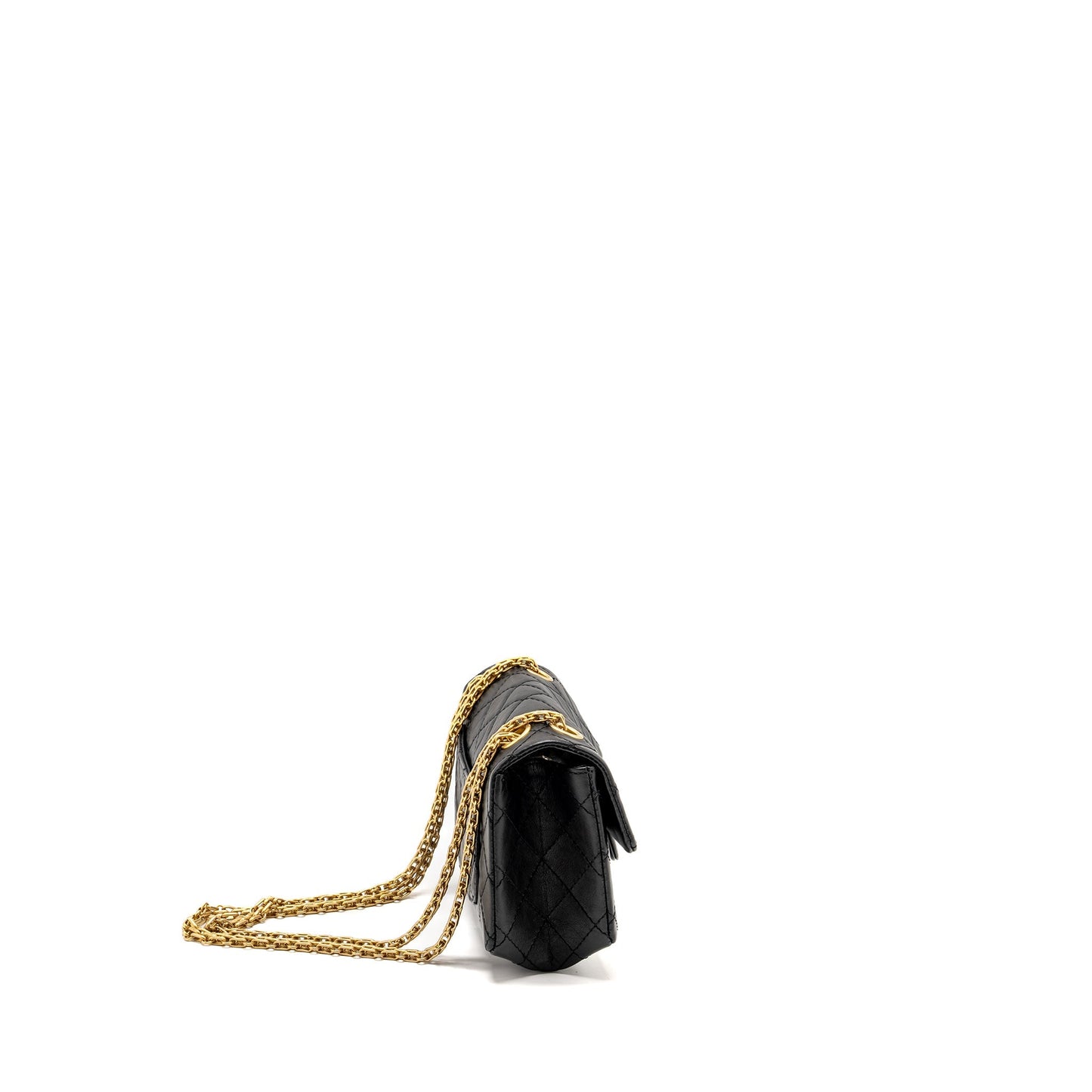 Chanel 2.55 Reissue Aged Calfskin GHW Microchip Black Mini Bag Ghw Microchip