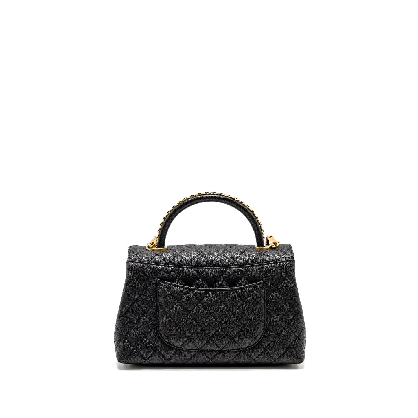 Chanel Coco Handle Limited Edition Caviar GHW Black Handbag