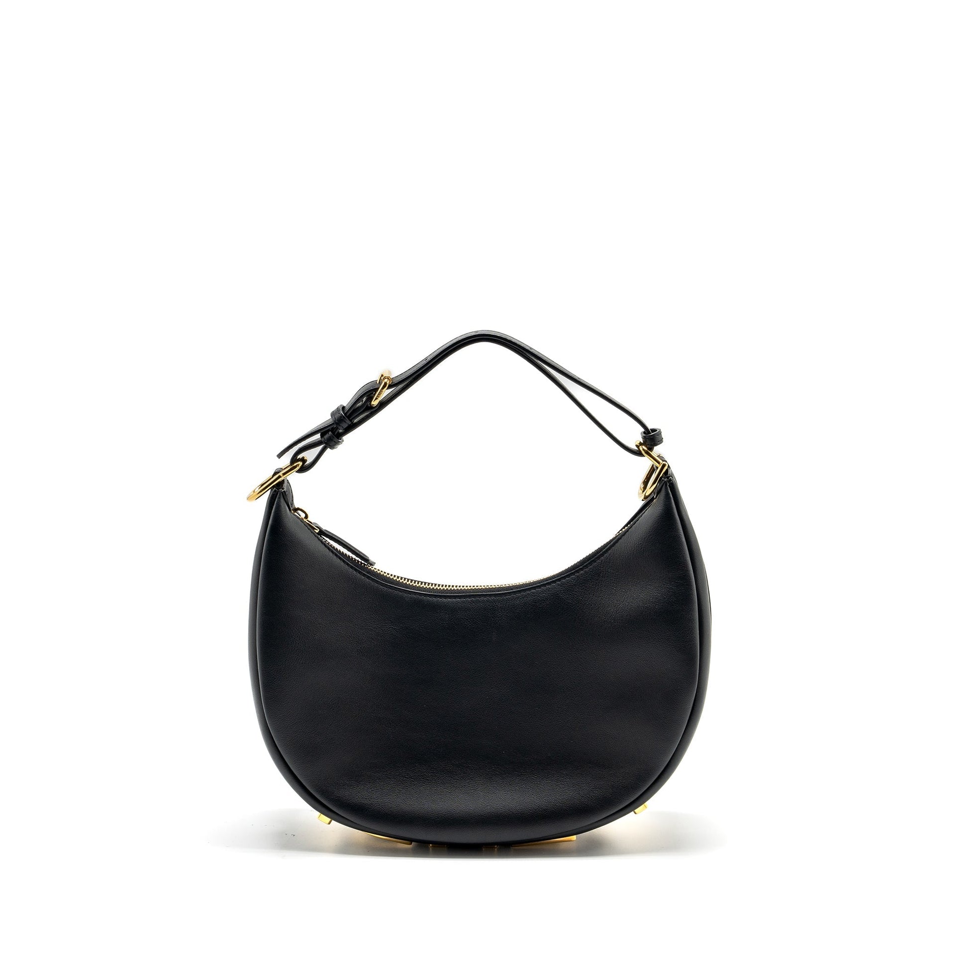 Fendi graphy Purse Calfskin Black Small Travel Bag
