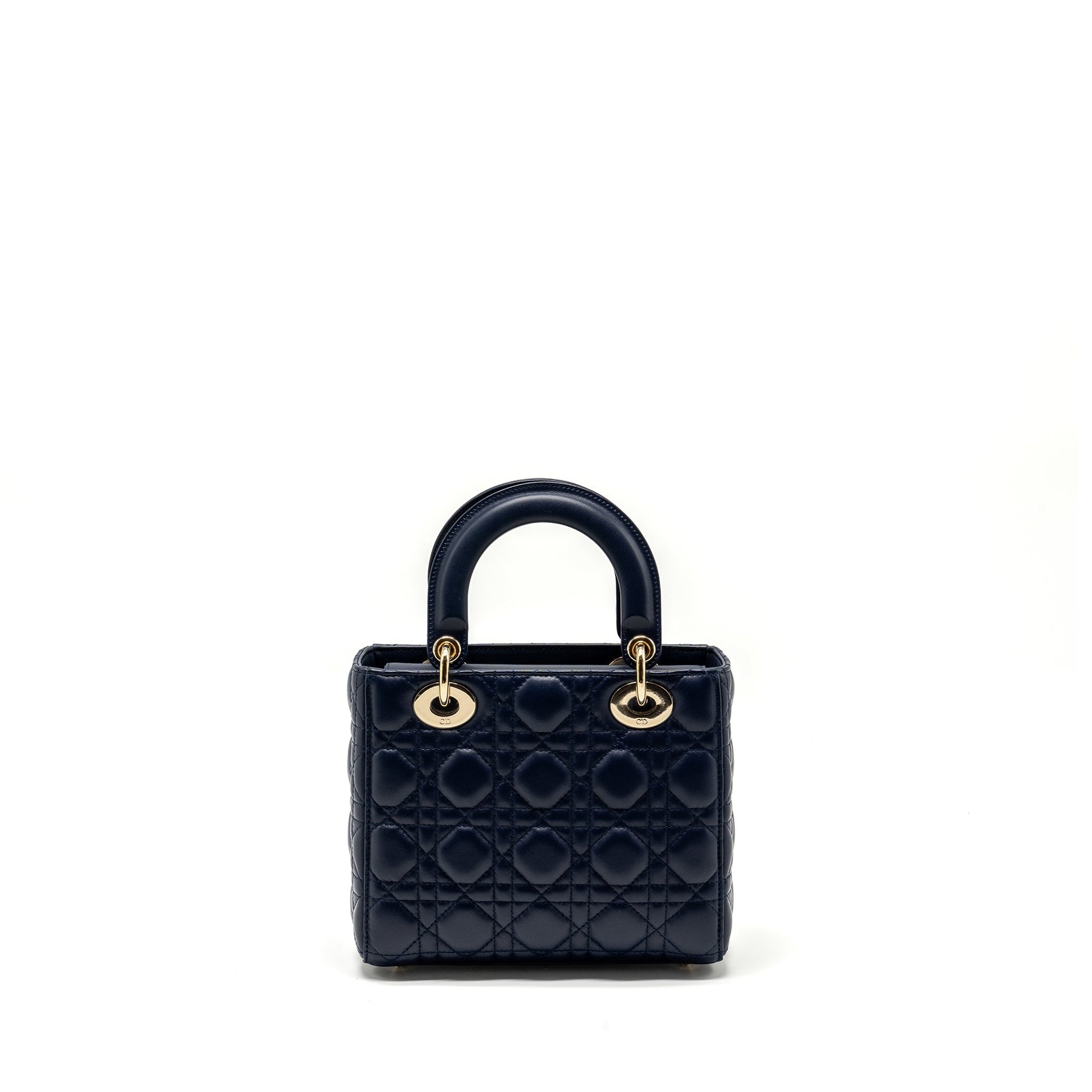 Dior My Abc Lady Lambskin Navy Handbag Small Travel Bag