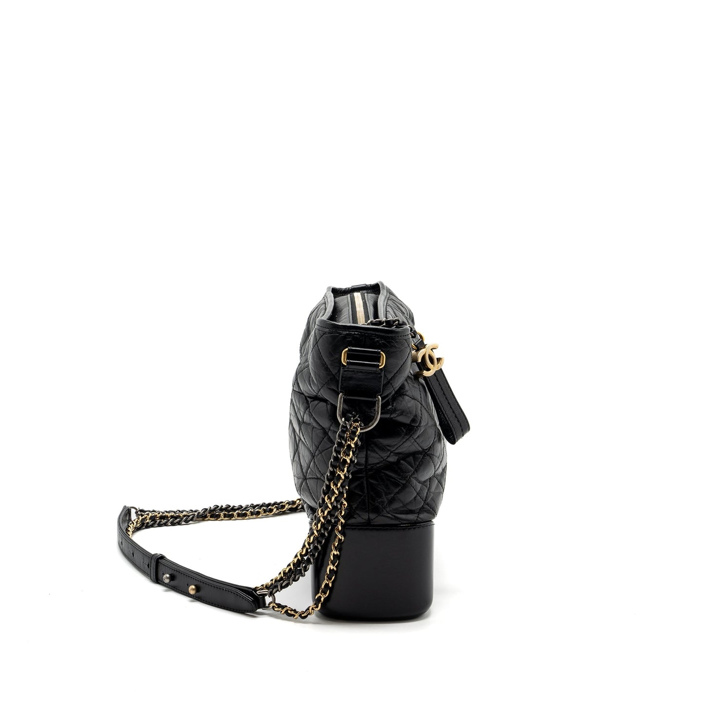 Chanel Maxi Gabrielle Hobo Calfskin Hardware Multicolour Black Shoulder Bag