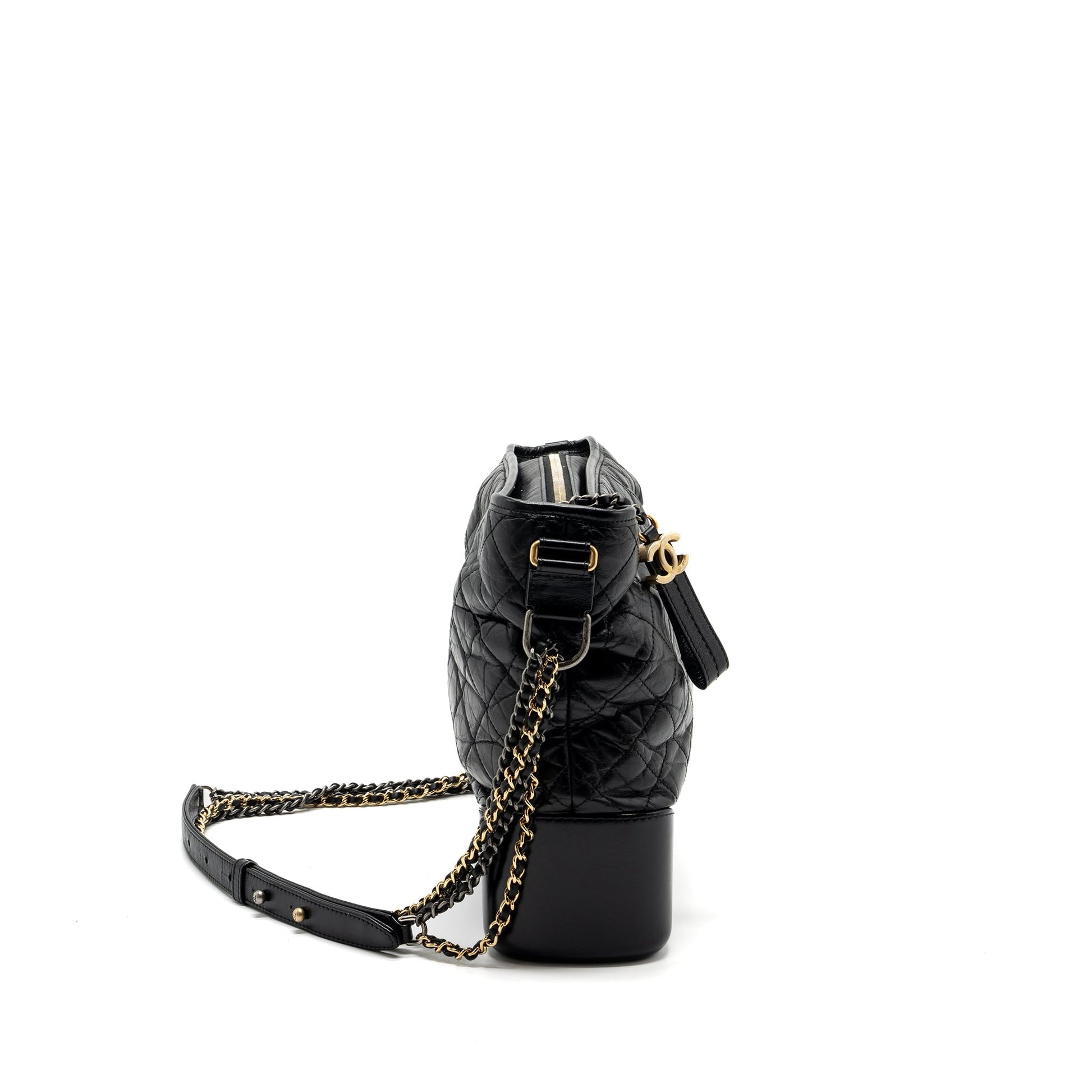 Chanel Maxi Gabrielle Hobo Calfskin Hardware Multicolour Black Shoulder Bag
